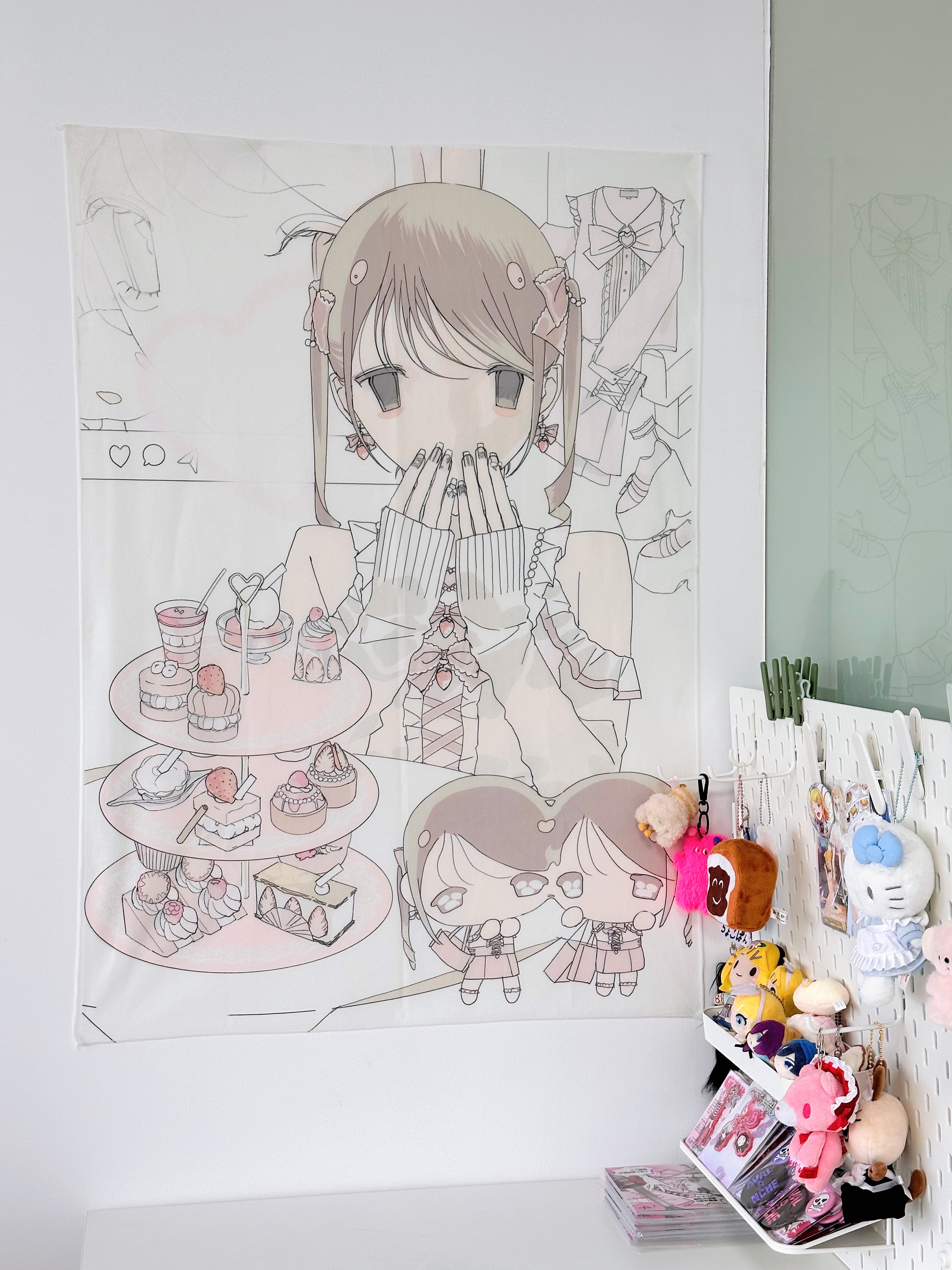 Pipoo Afternoon Sweetheart Tea Party Tapestry