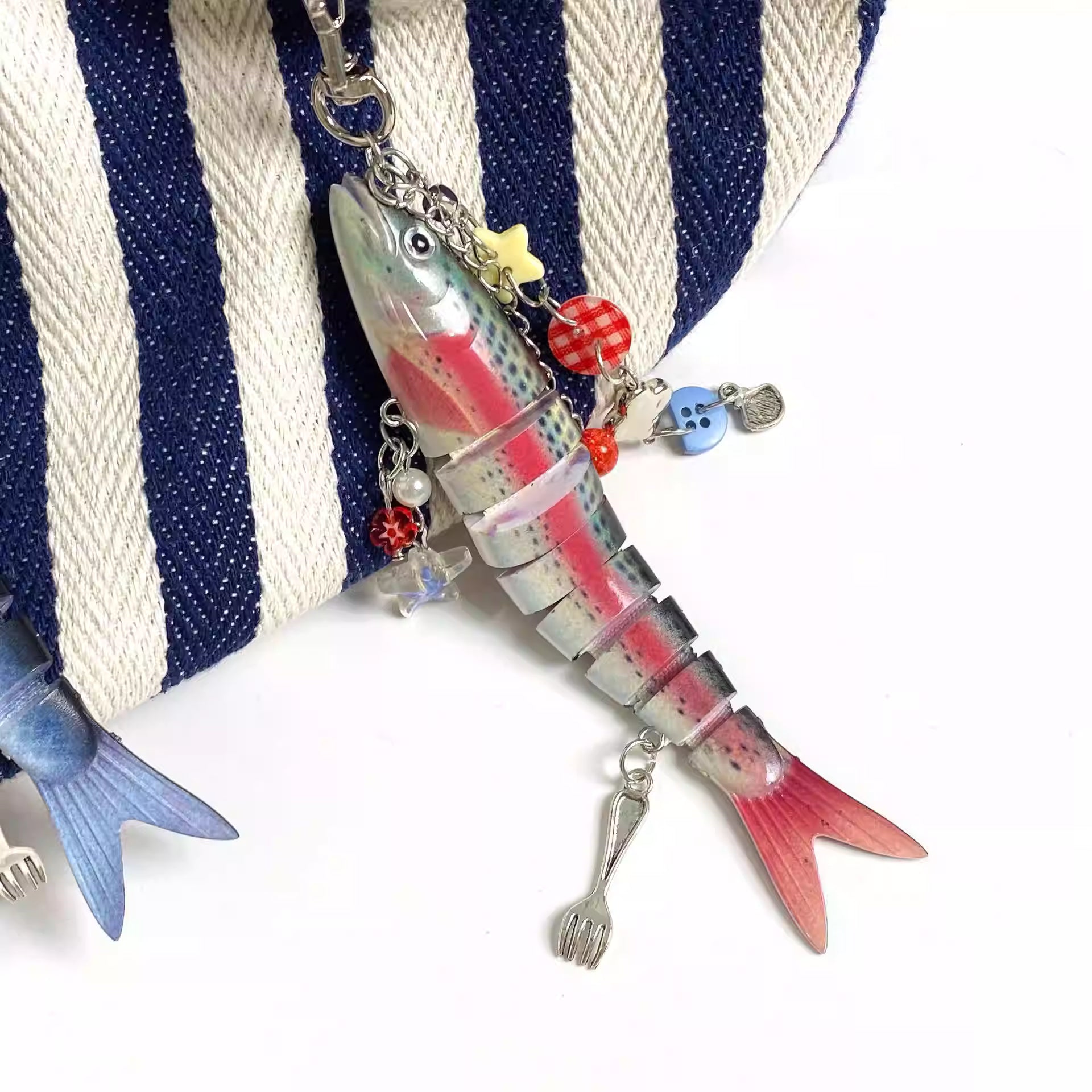 Multi-Jointed Fish Pendant