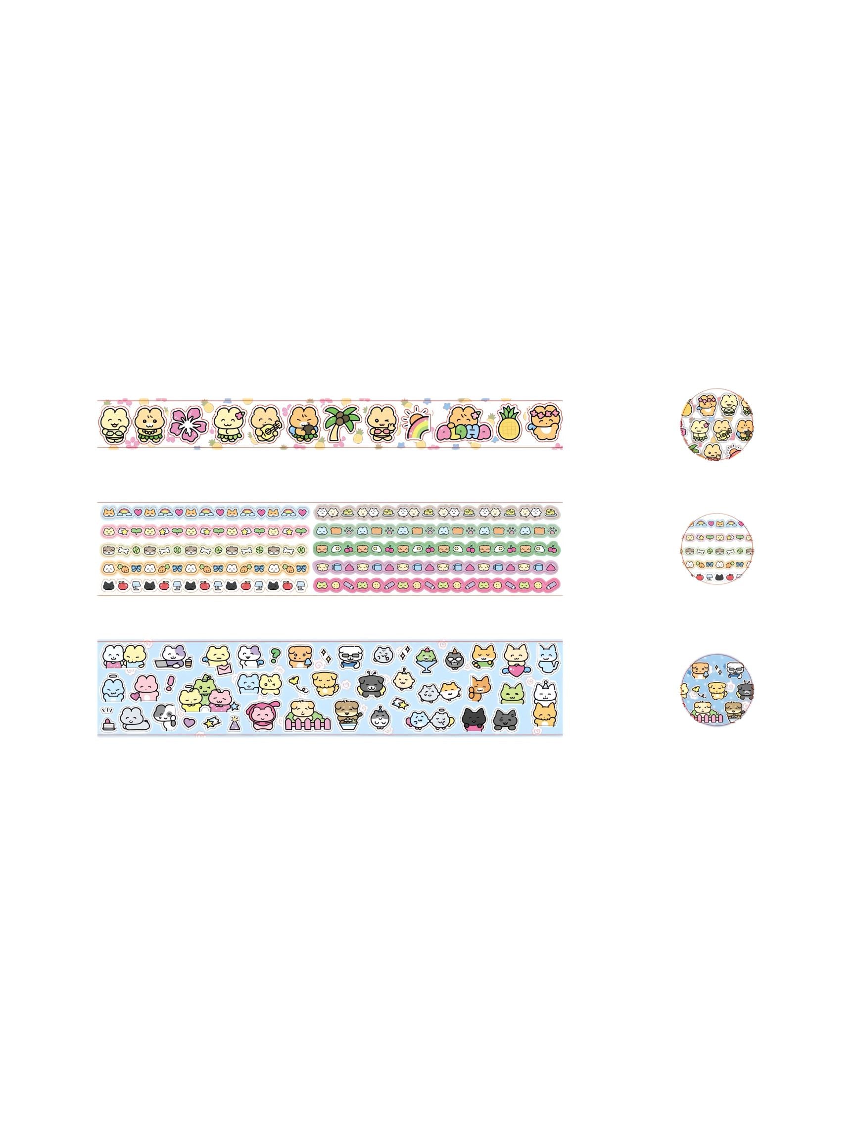 Heeheeclub Sweet Critter Carnival Washi Tape