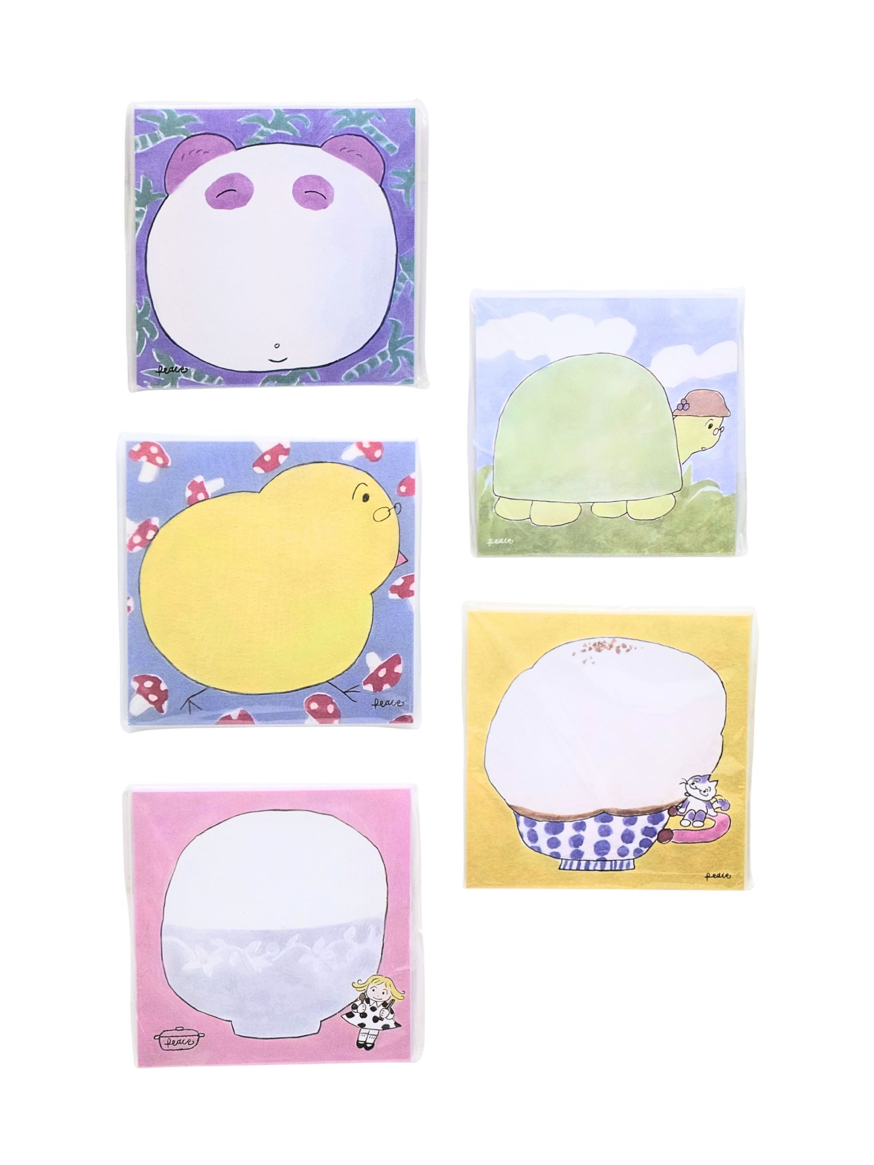 Peaceful Soft Sketch Memo Pads