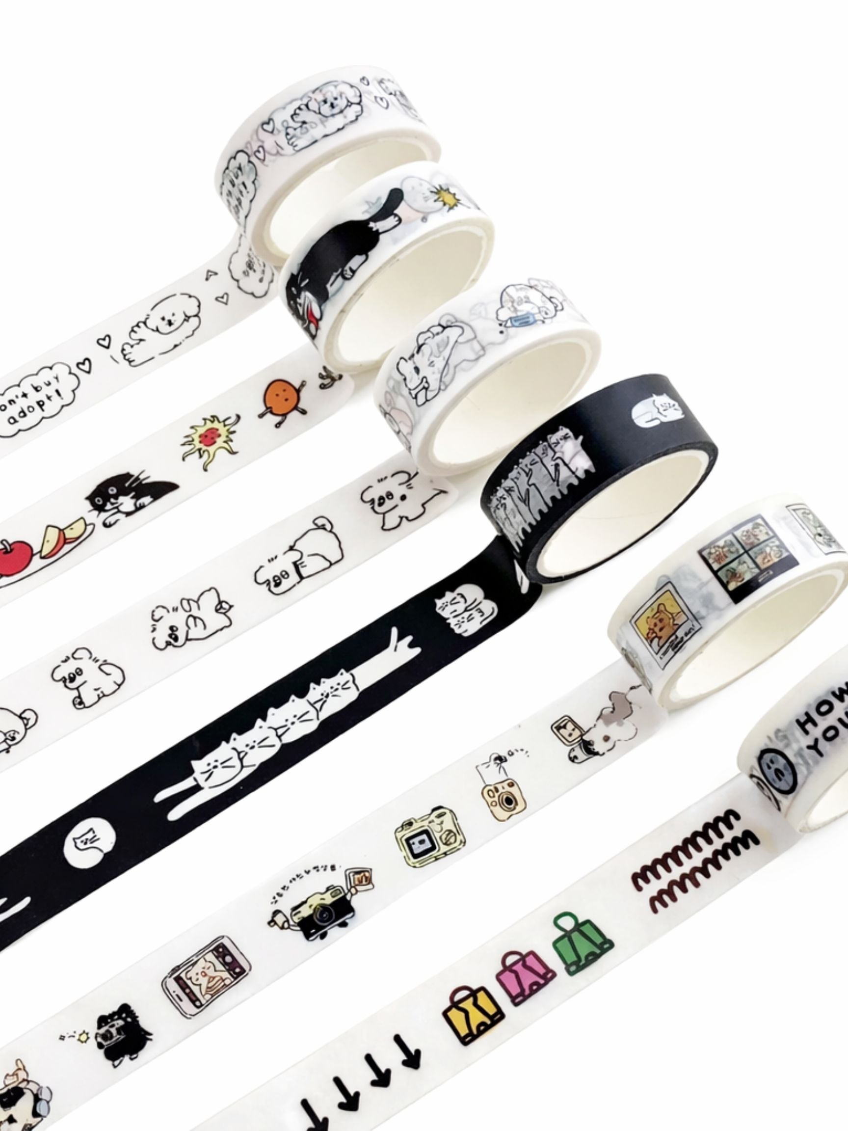 huginn Cats & Dogs Doodle Tape Series