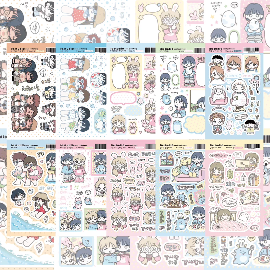 iostudio Pastel Girl Diary Sticker