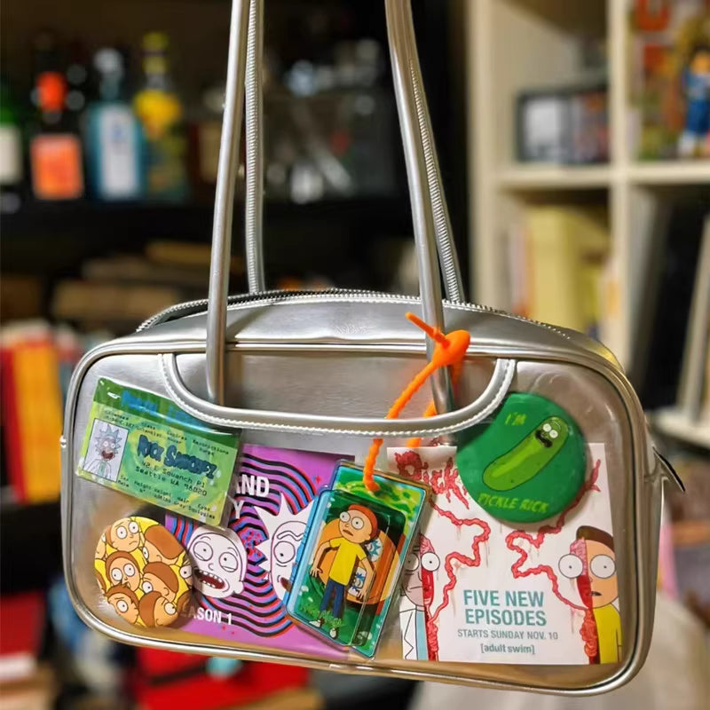 Neon Silver Ita Bag