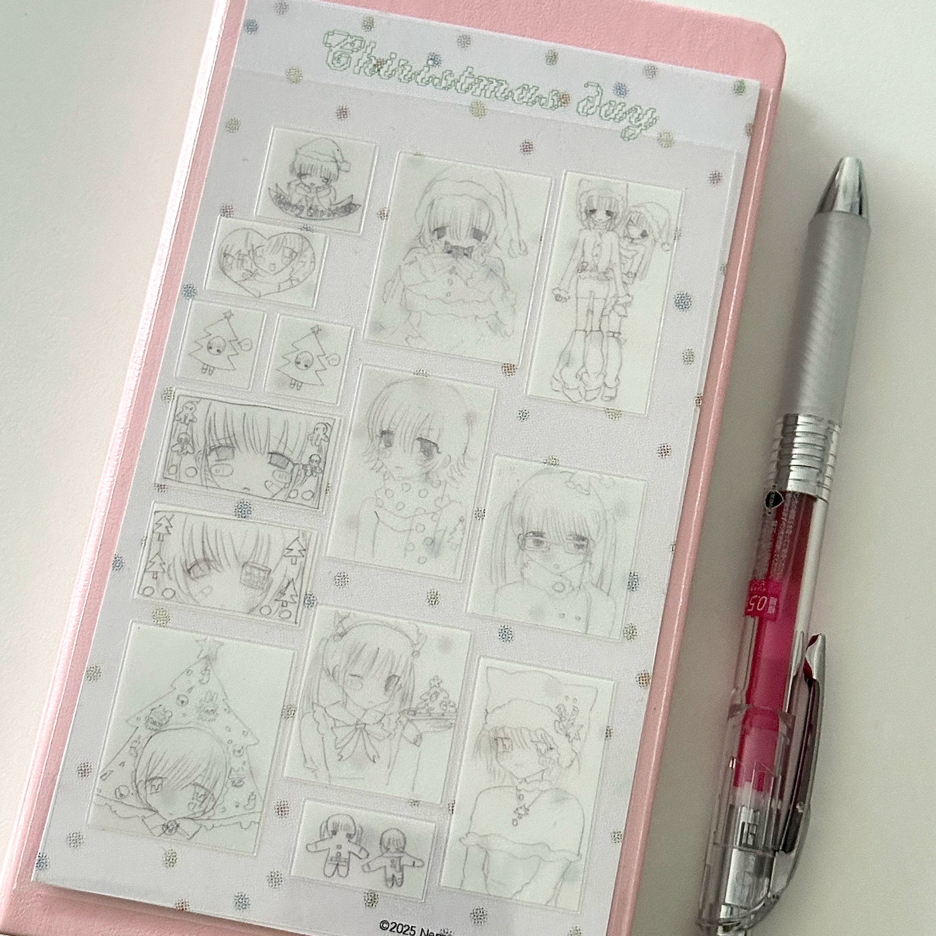 Nemony Christmas Day Outline Stickers