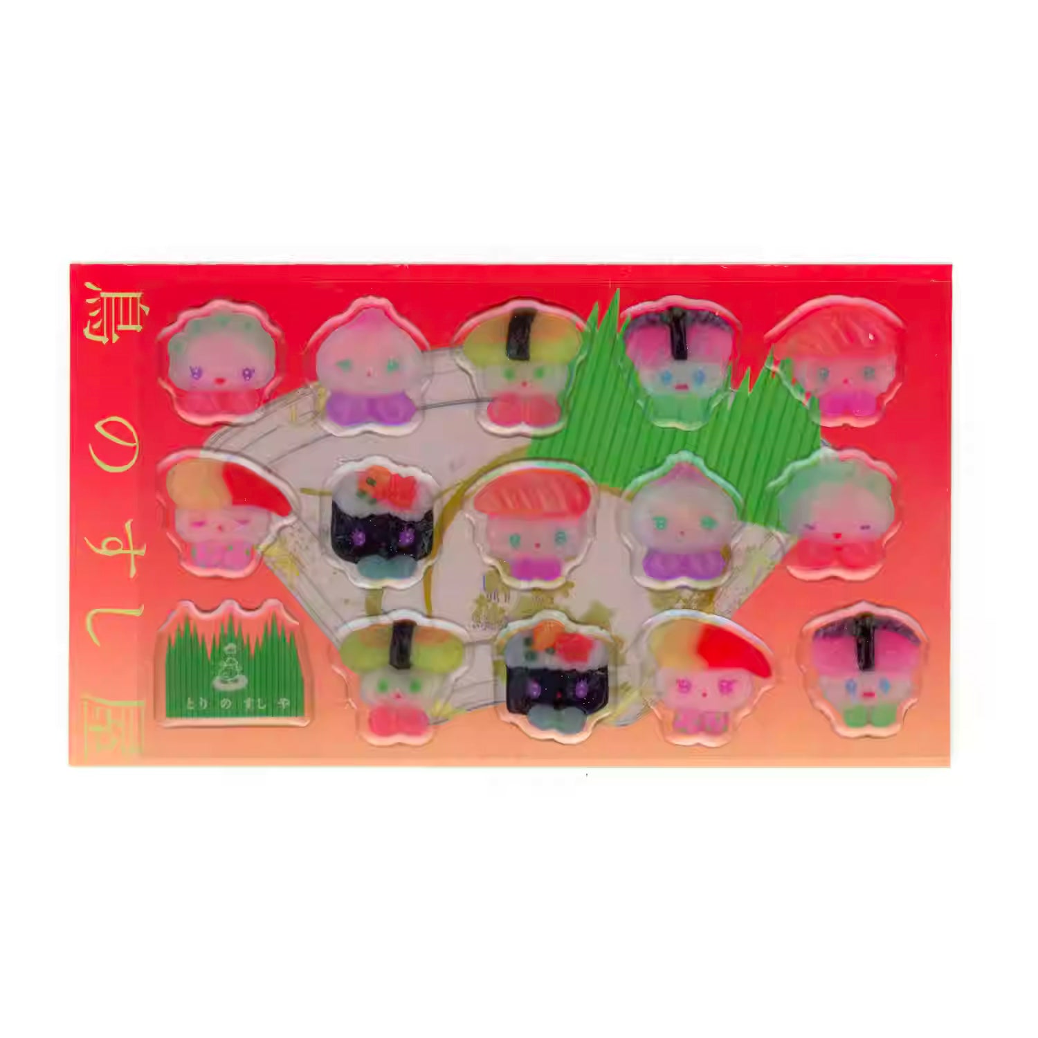 sunonebird Sparkle Sushi Friends Stickers