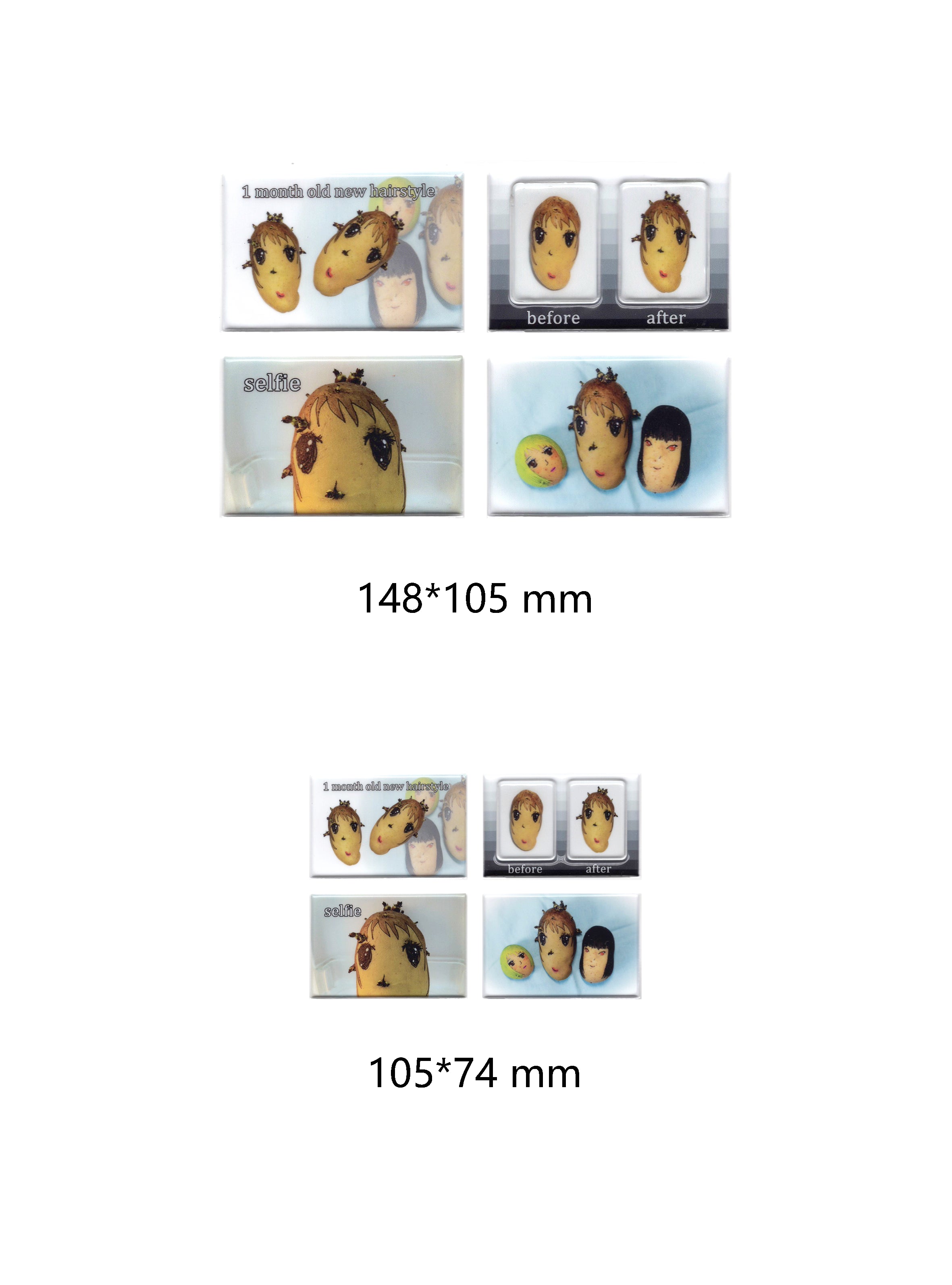 Niptong Vegetable Faces Stickers