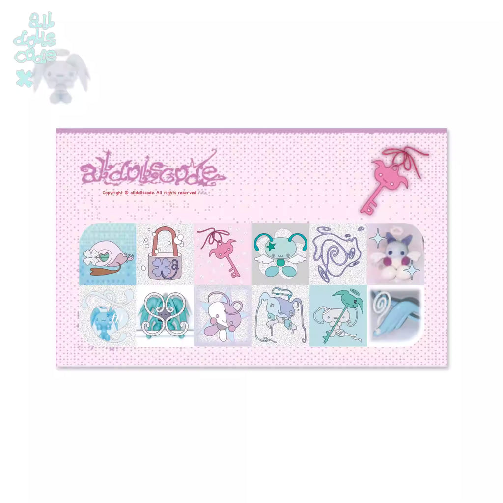 alldollscode Luminous Glitter Reflective badge