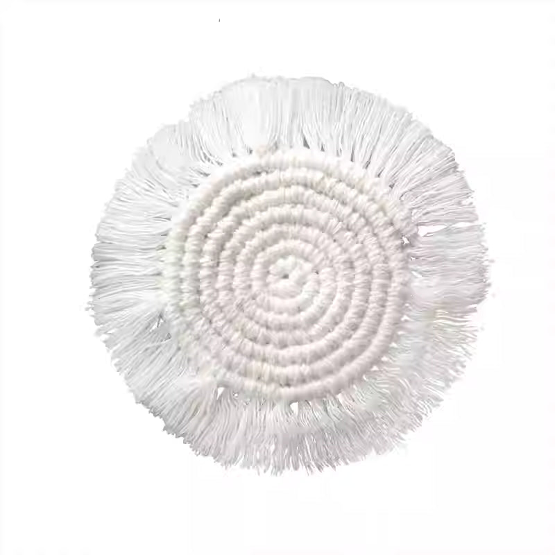 Woven Cotton Tassel Mat