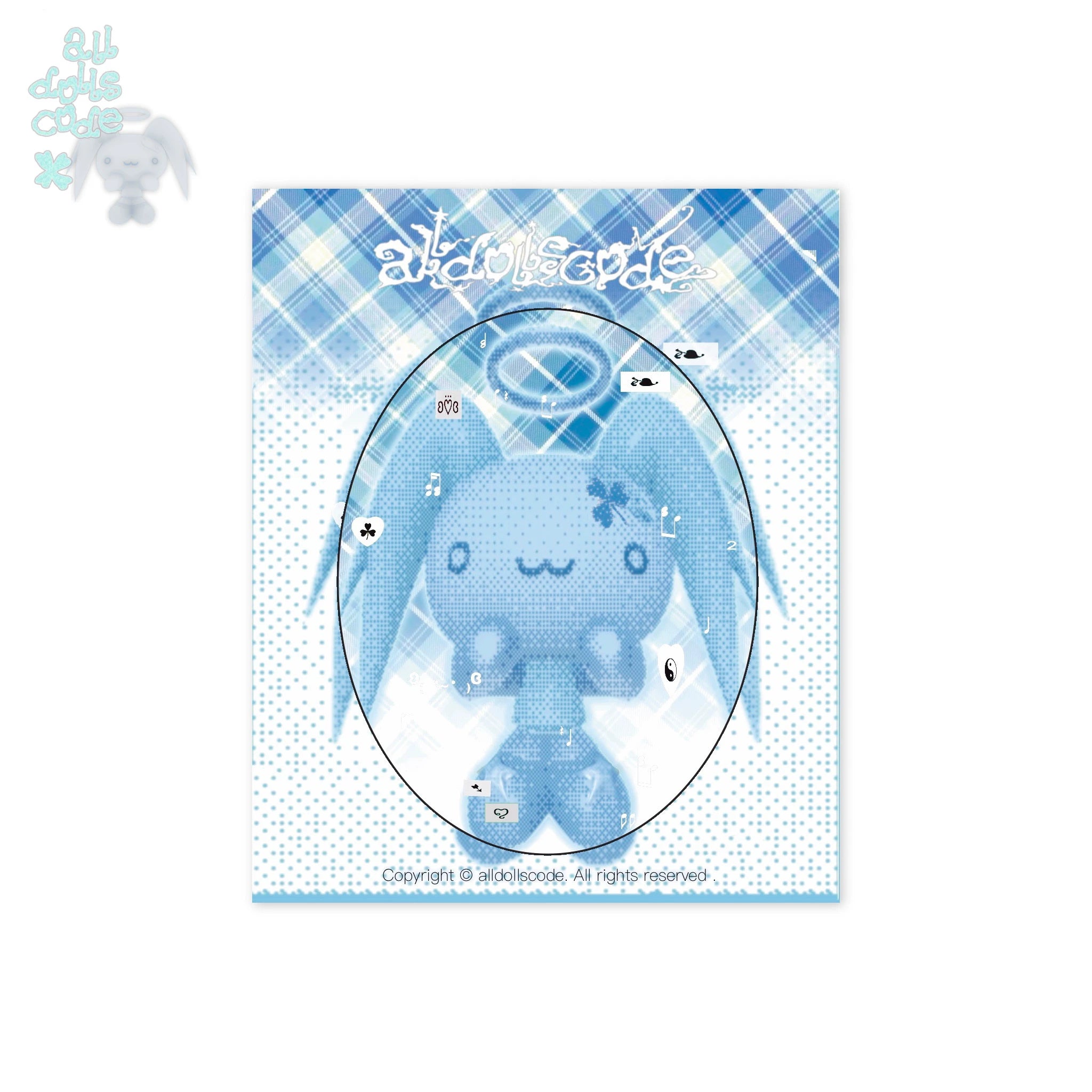 alldollscode Luminous Glitter Reflective badge