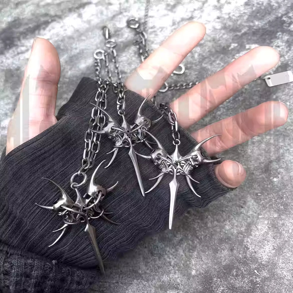 IIIMIII Skull Chain Necklace