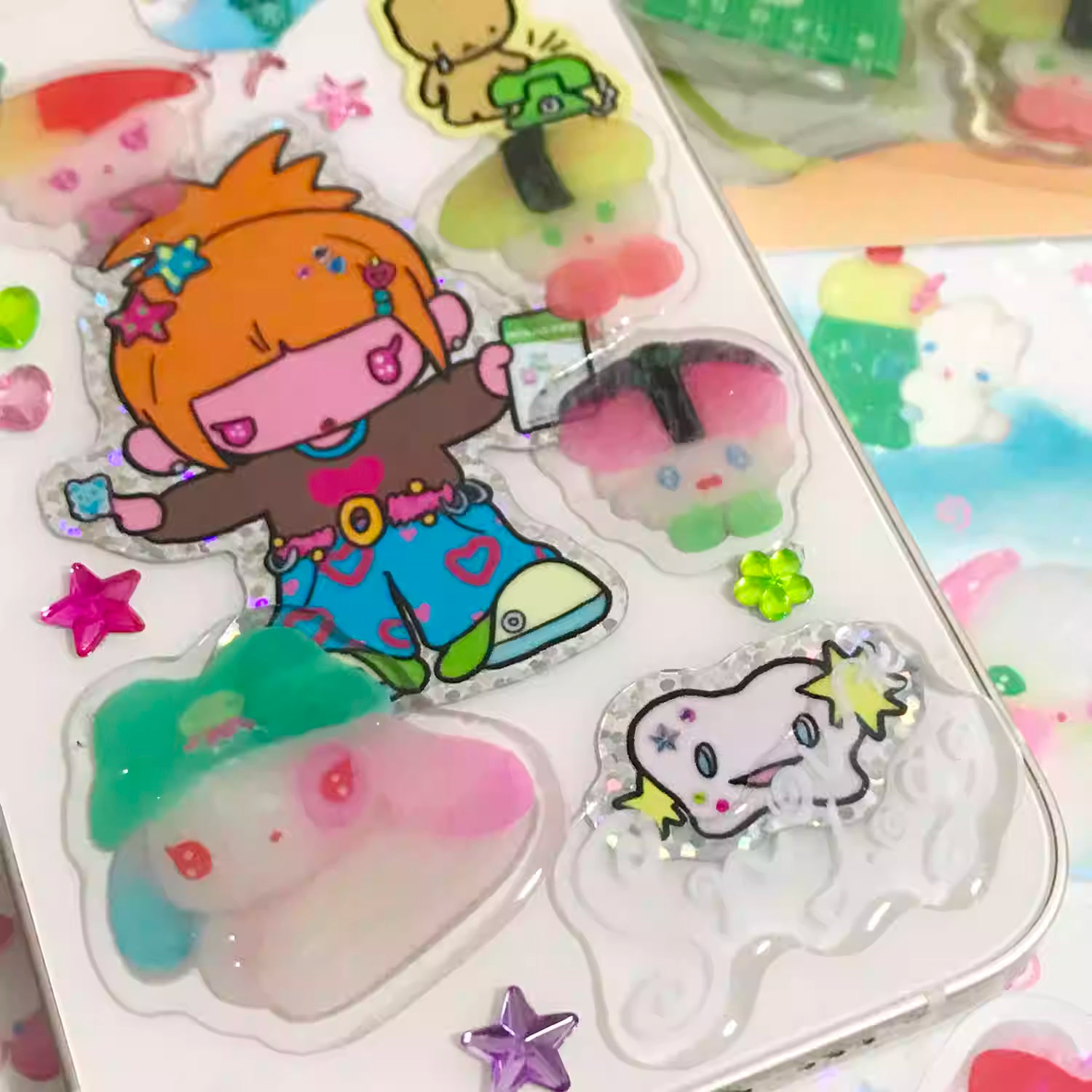 sunonebird Sparkle Sushi Friends Stickers