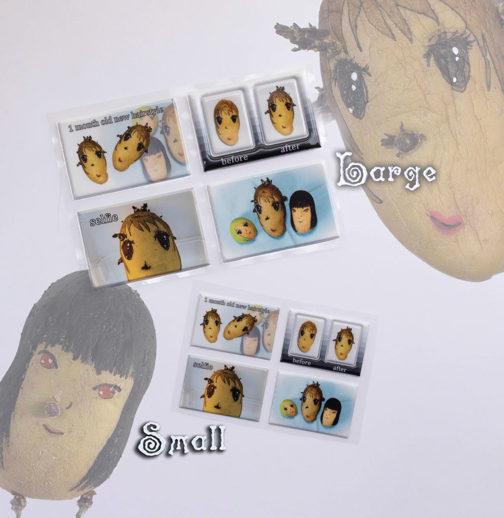 Niptong Vegetable Faces Stickers