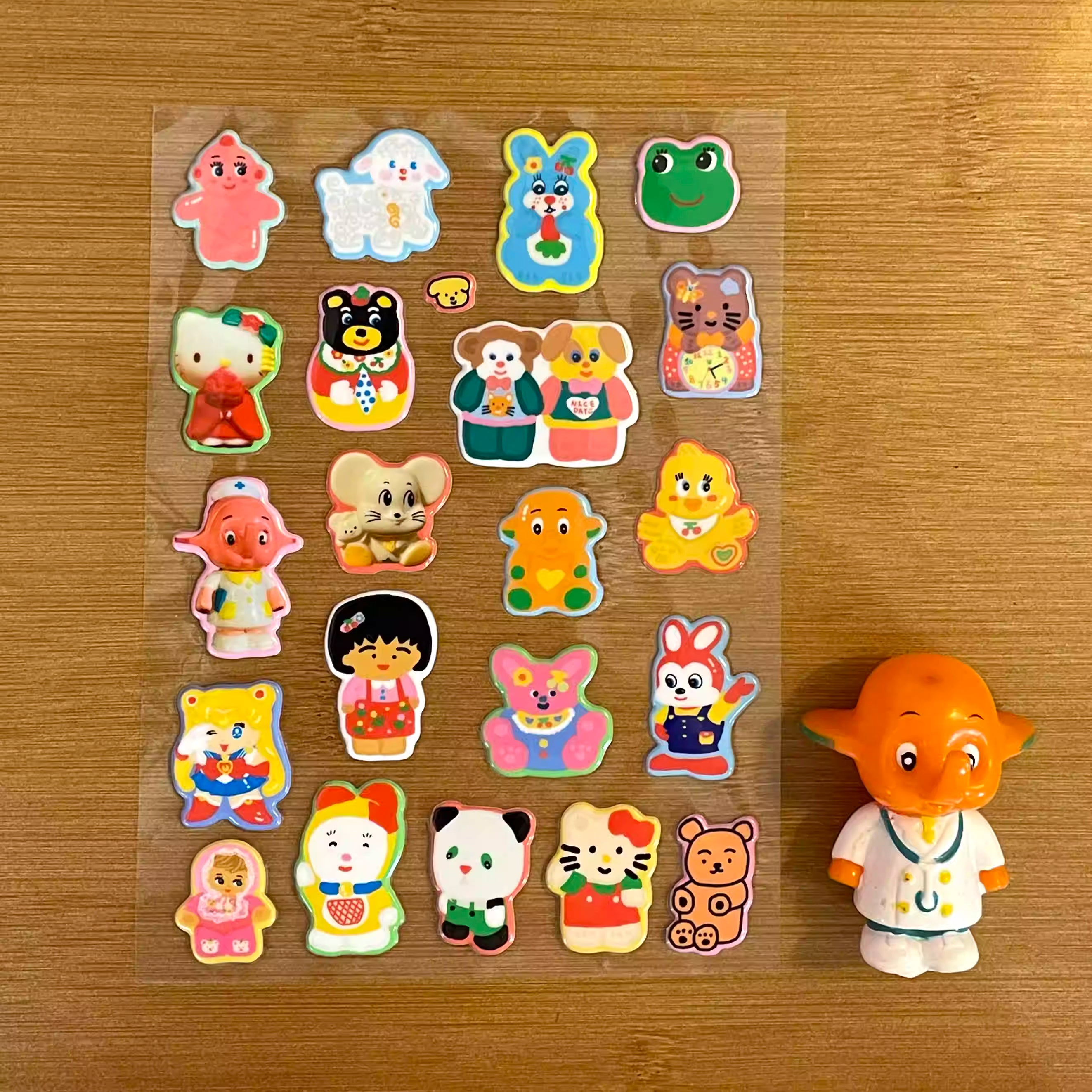 Tomato is a Bear Showa Toy Foam 3D Stickers