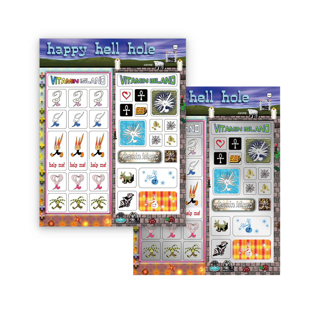 Niptong Happy hell Hole Stickers