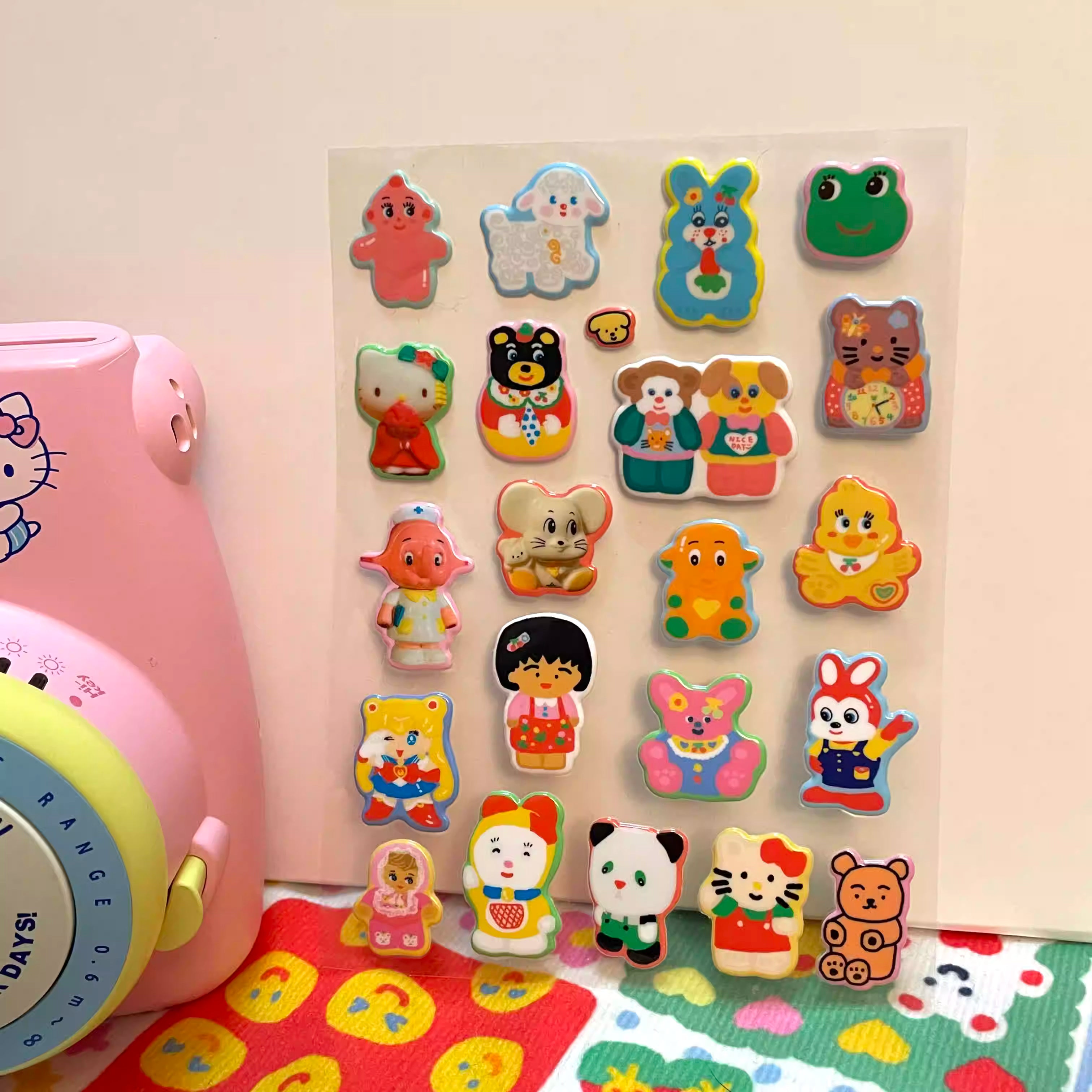 Tomato is a Bear Showa Toy Foam 3D Stickers