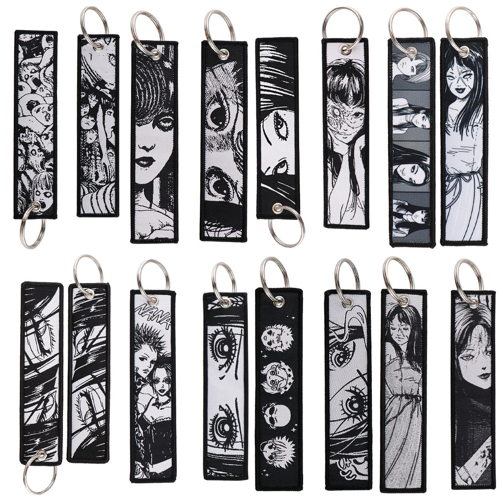 Tomie Manga Woven Keychain