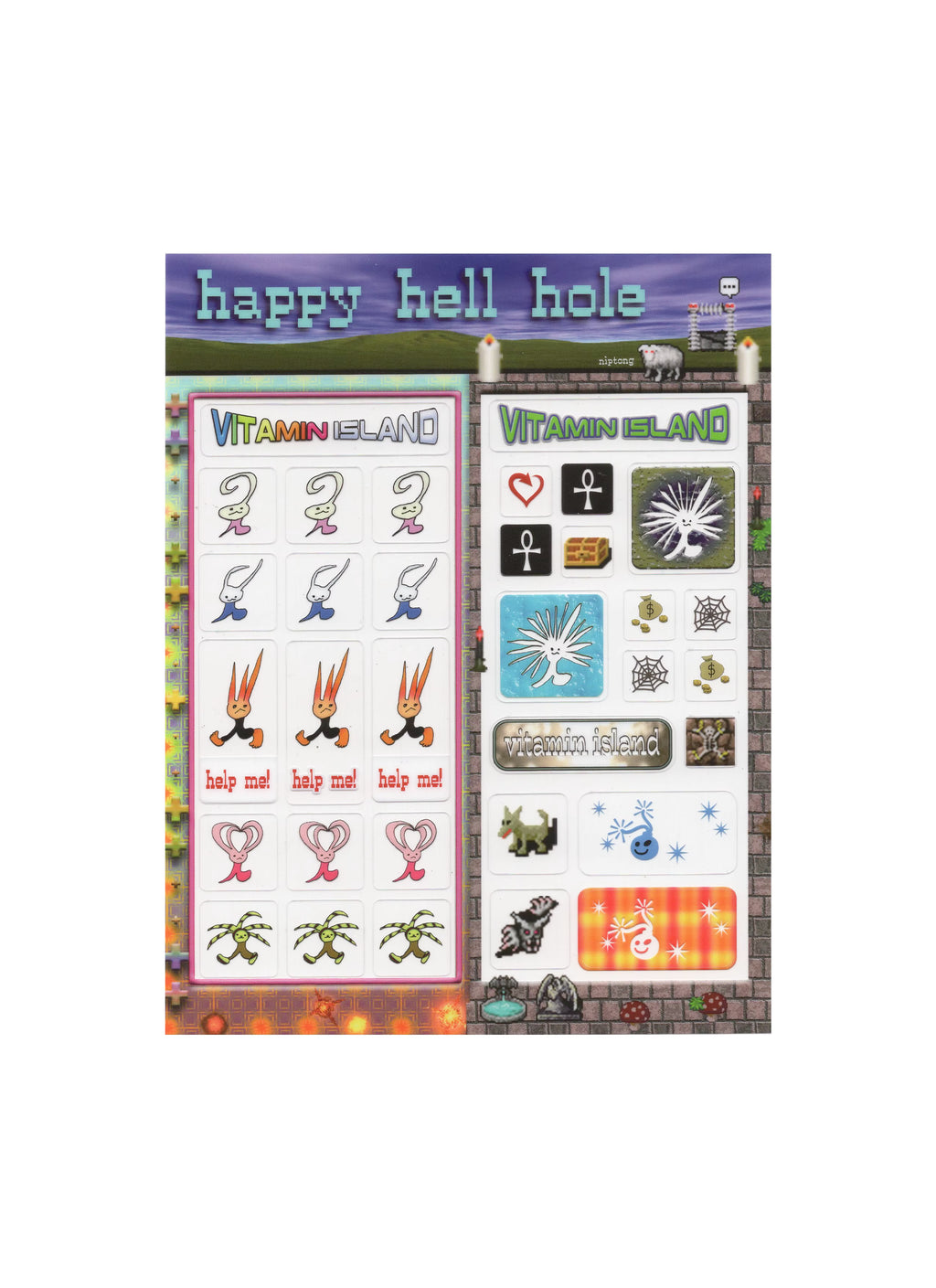 Niptong Happy hell Hole Stickers
