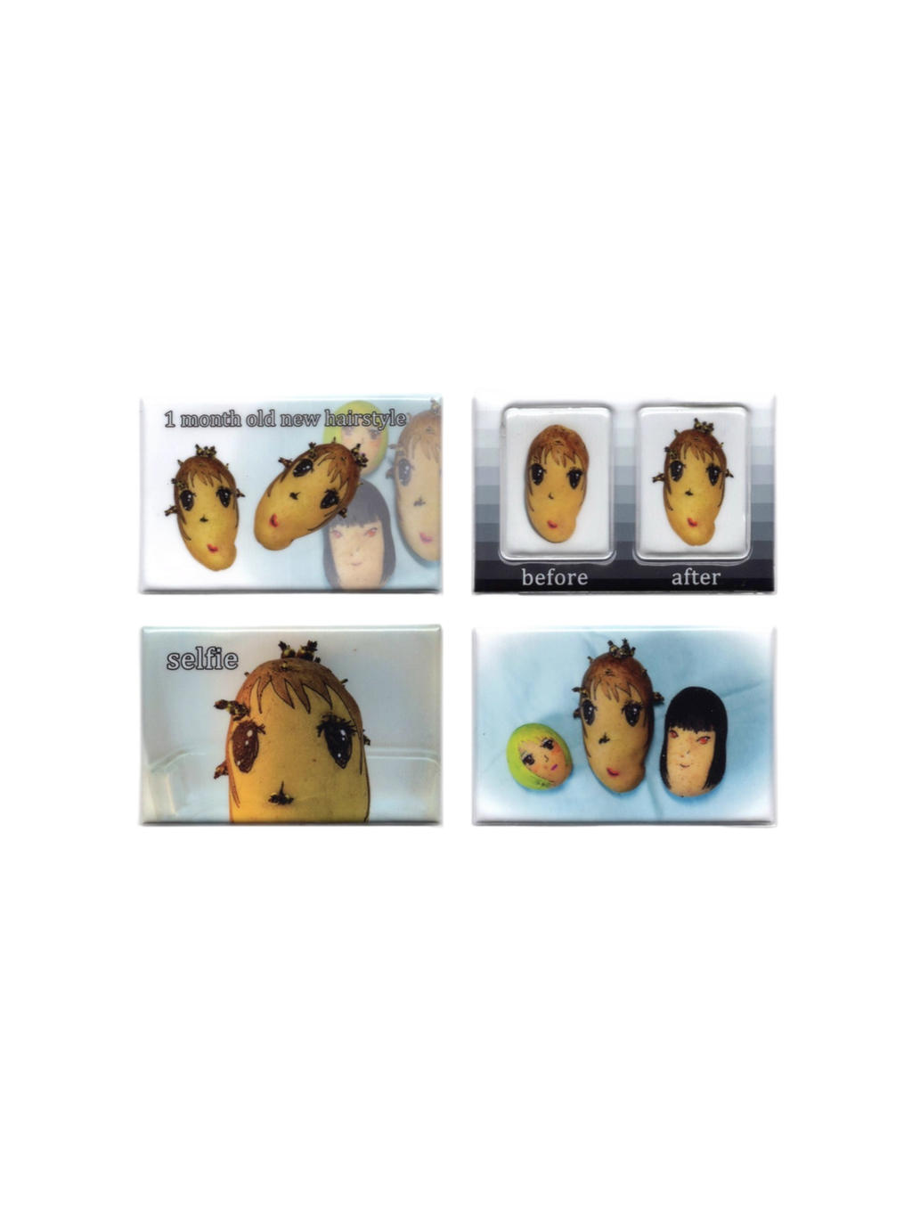 Niptong Vegetable Faces Stickers