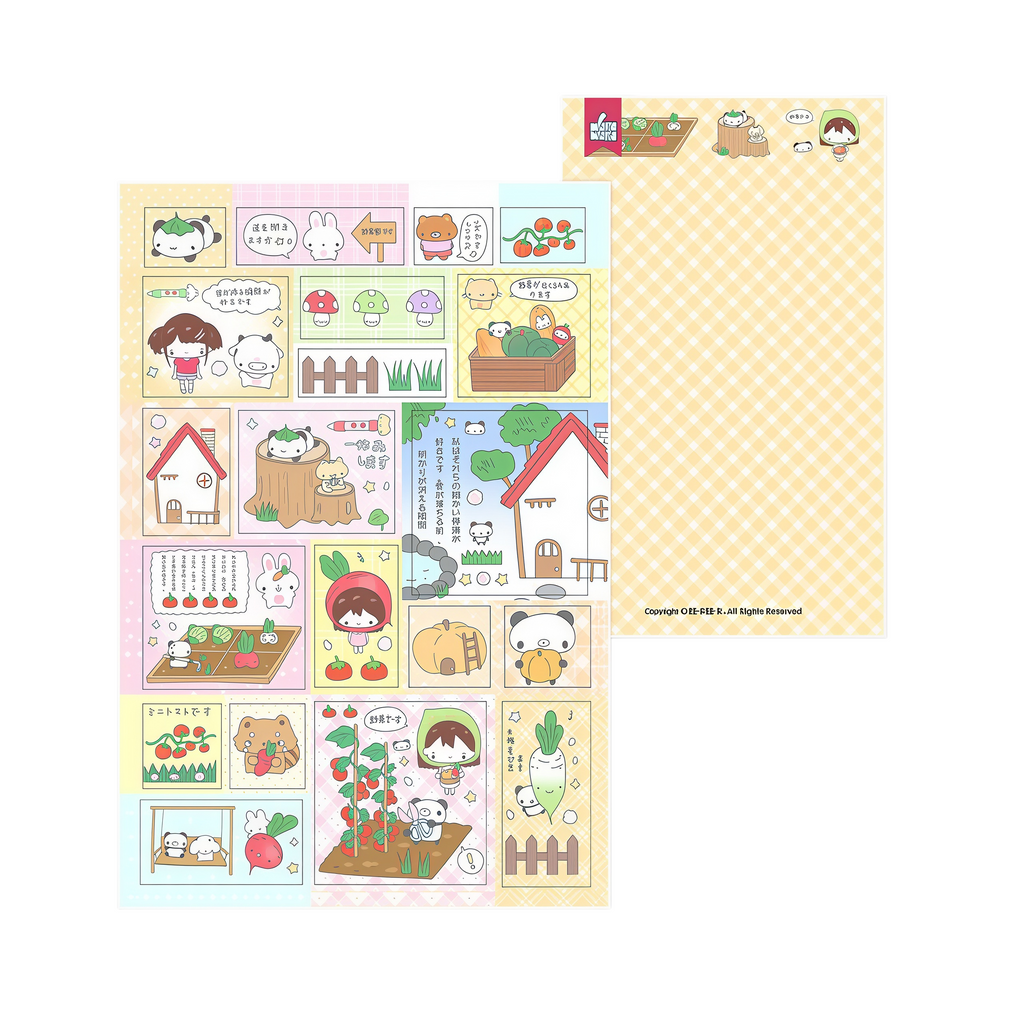 WakaWaka Retro Character Doodle Stickers