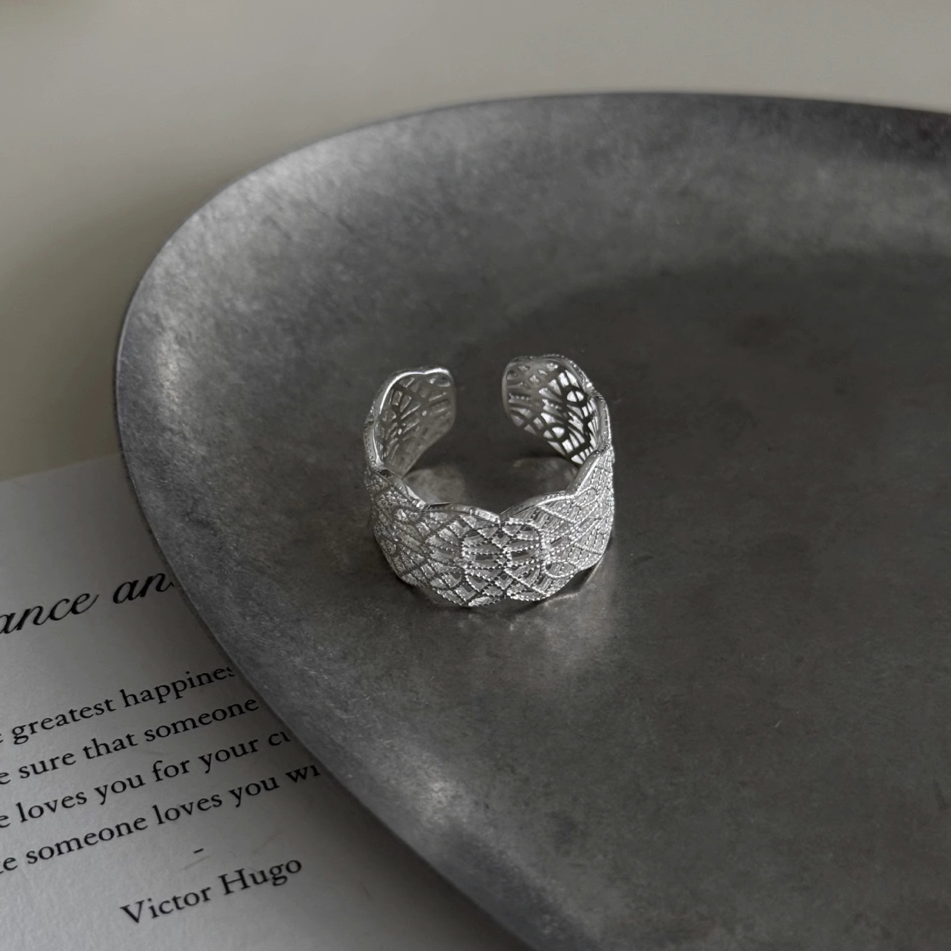 MDWN Lace Crown Ring