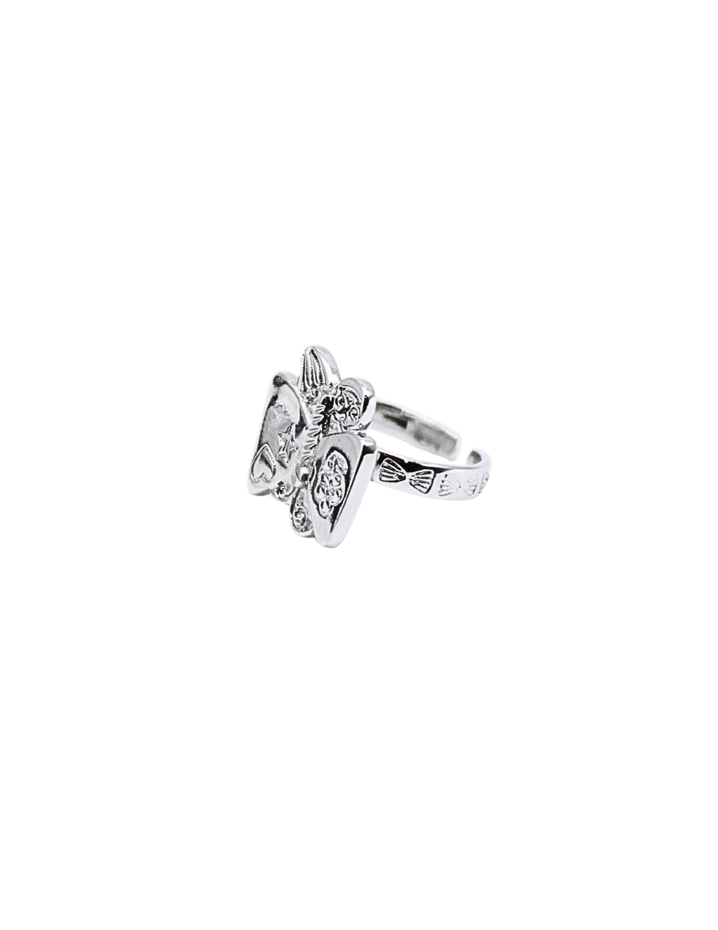 Doodle Butterfly Charm Ring