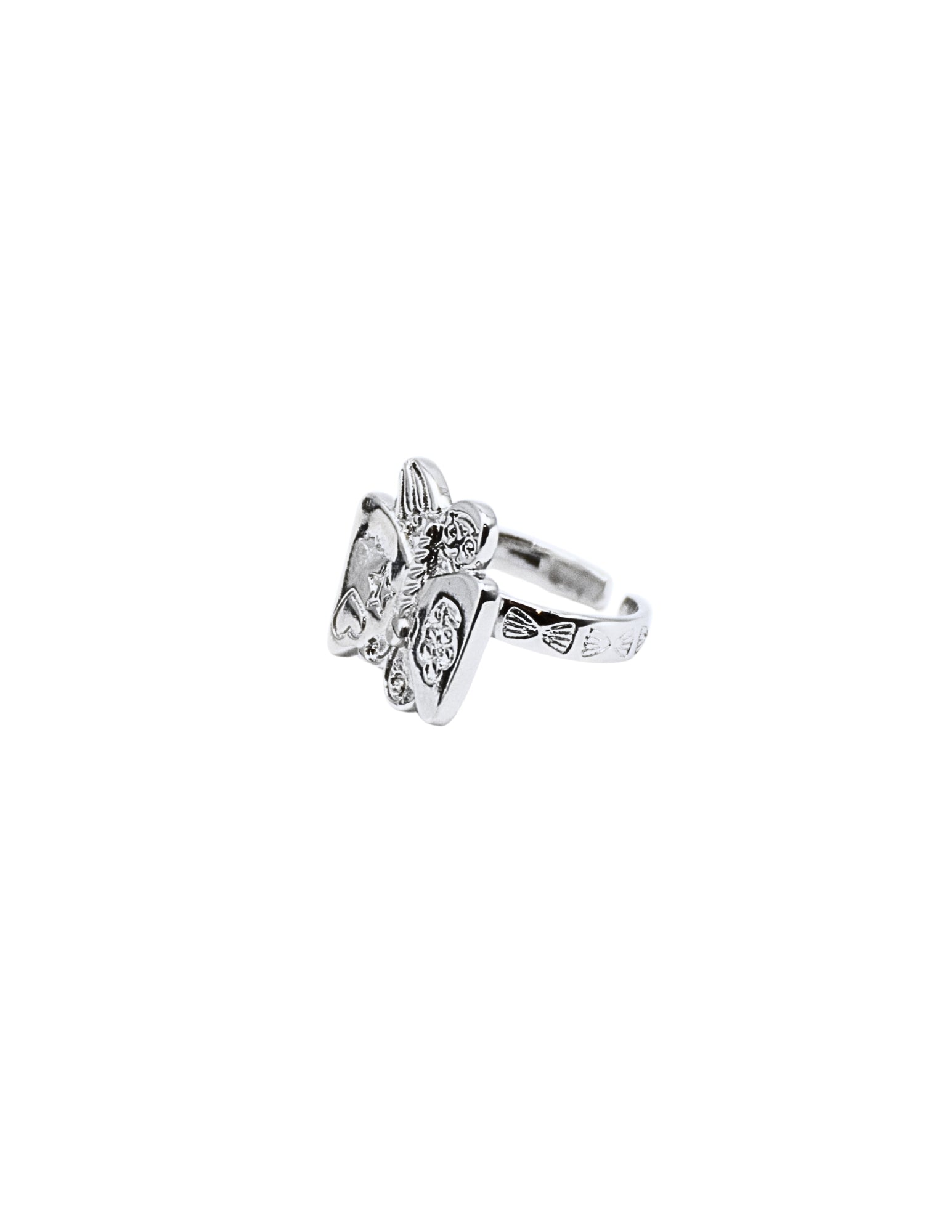 Doodle Butterfly Charm Ring