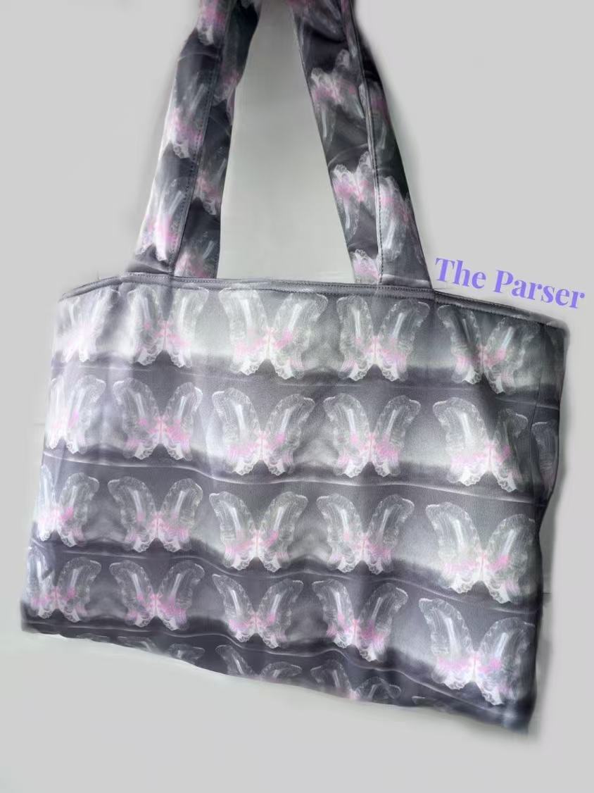 Ghost Butterfly Tote Bag