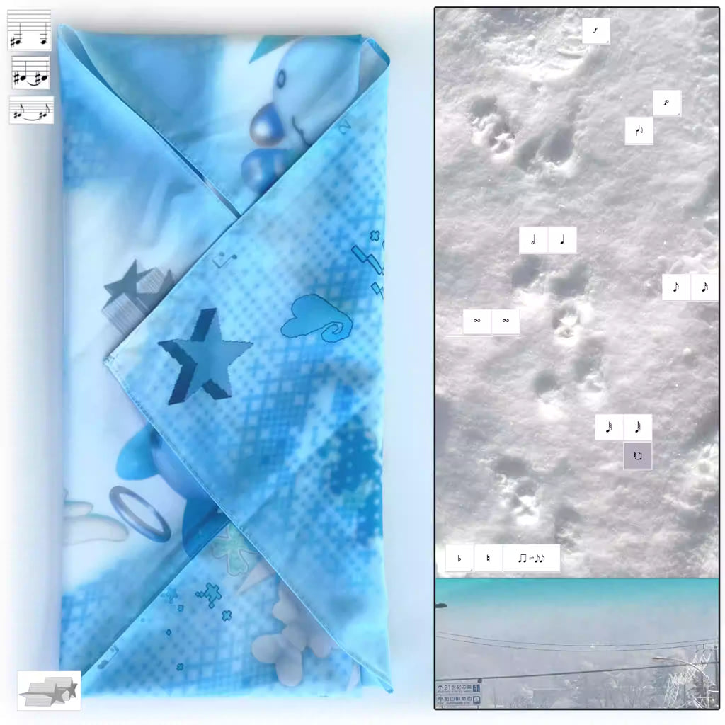 alldollscode Illustrated Headscarf & Bandana