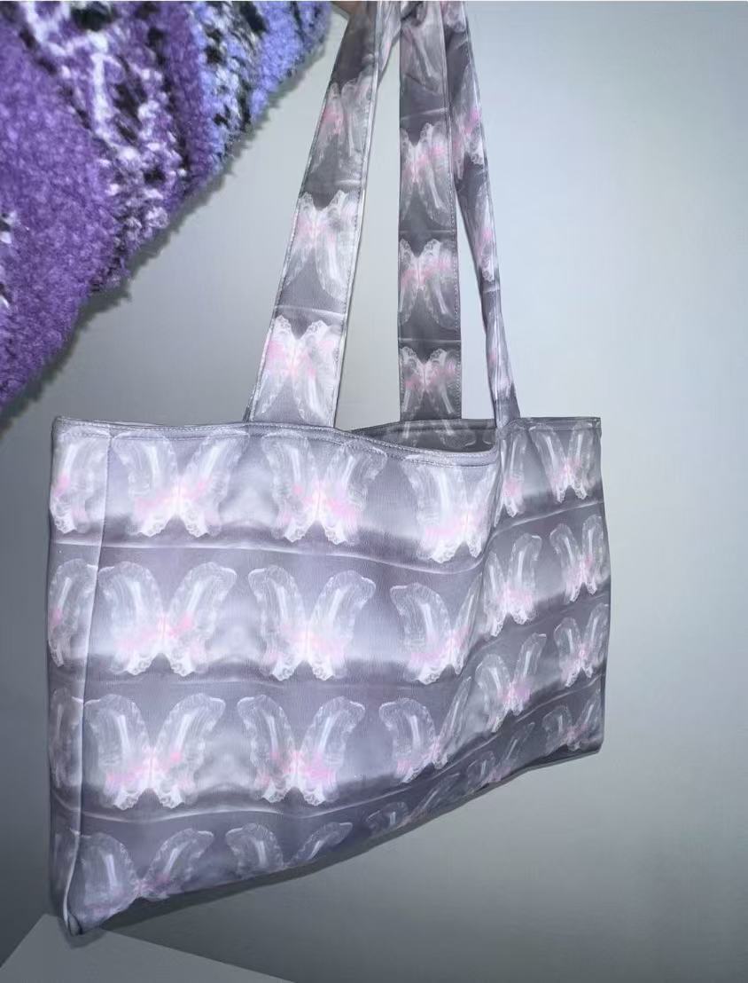 Ghost Butterfly Tote Bag