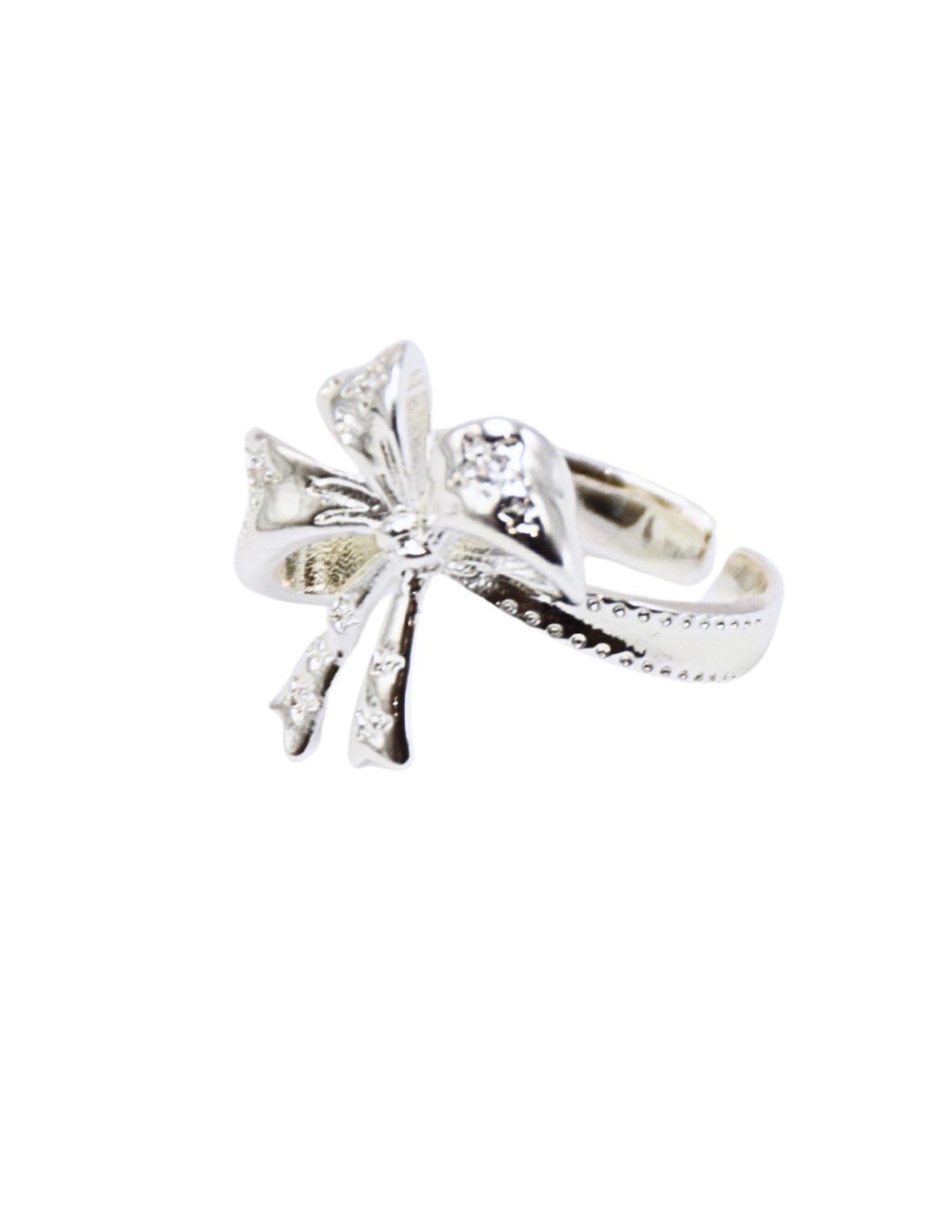 Starlit Ribbon Bow Ring