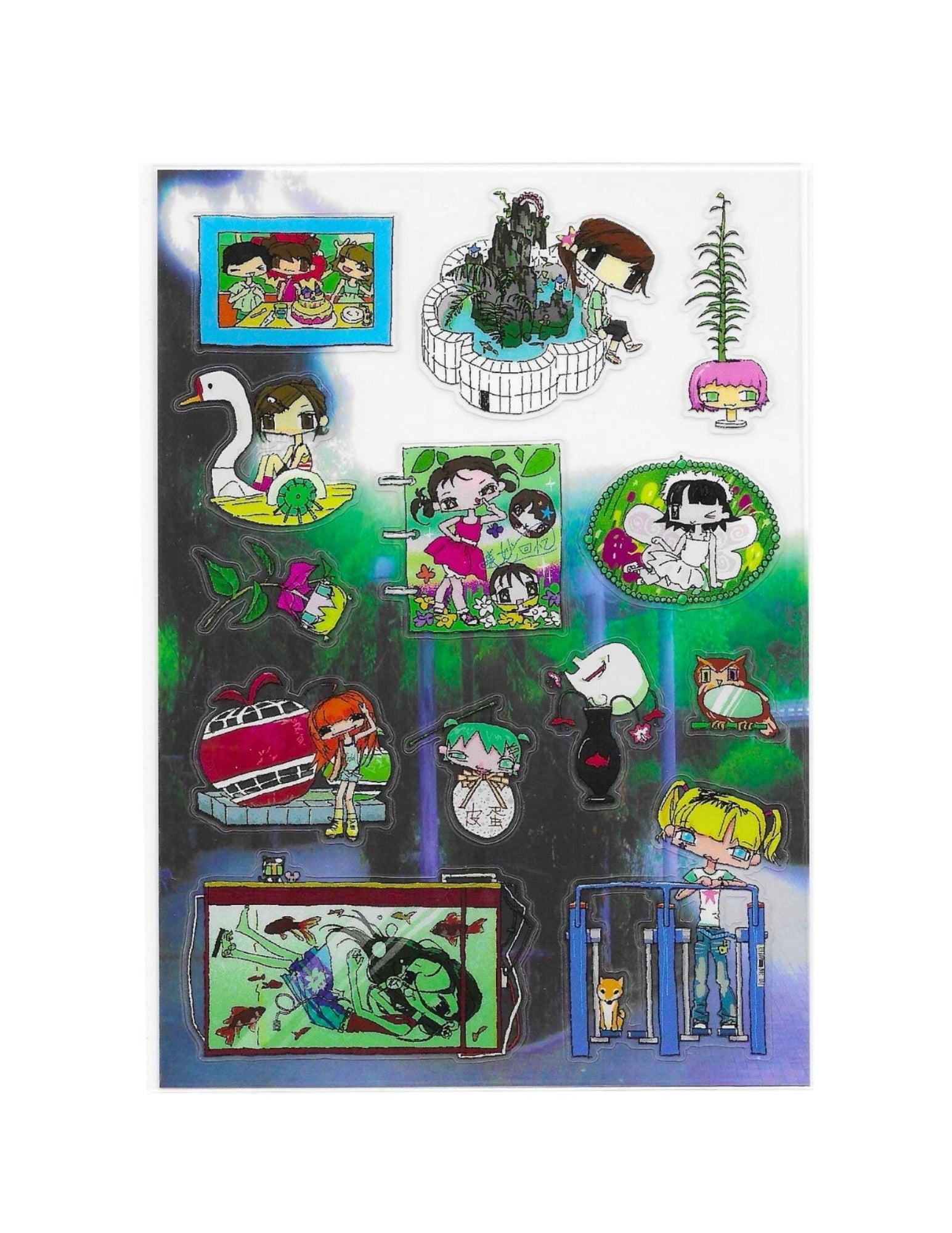 Pipoo Twisted Fairy Park Stickers