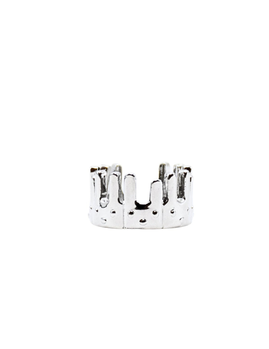 Bunny Face Mini Crown Open Ring