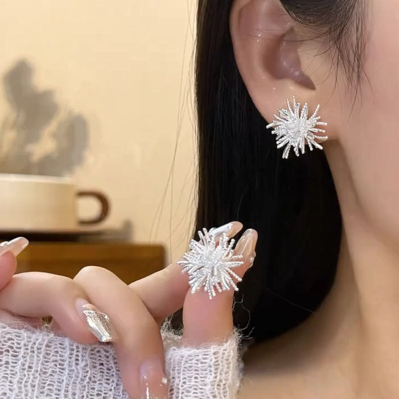Silver Firework Earrings