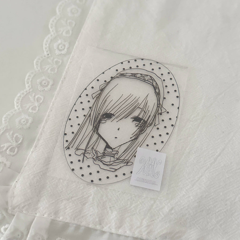Nemony Polka Dot Girl Clear Card