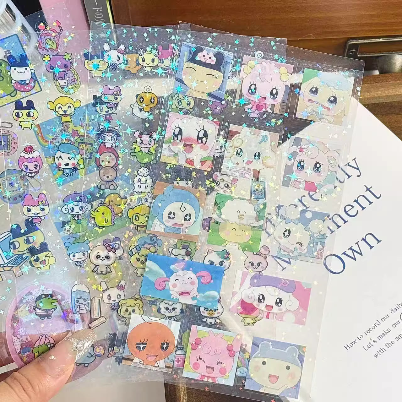 Double-Layer Pixel Tamagotchi Sticker