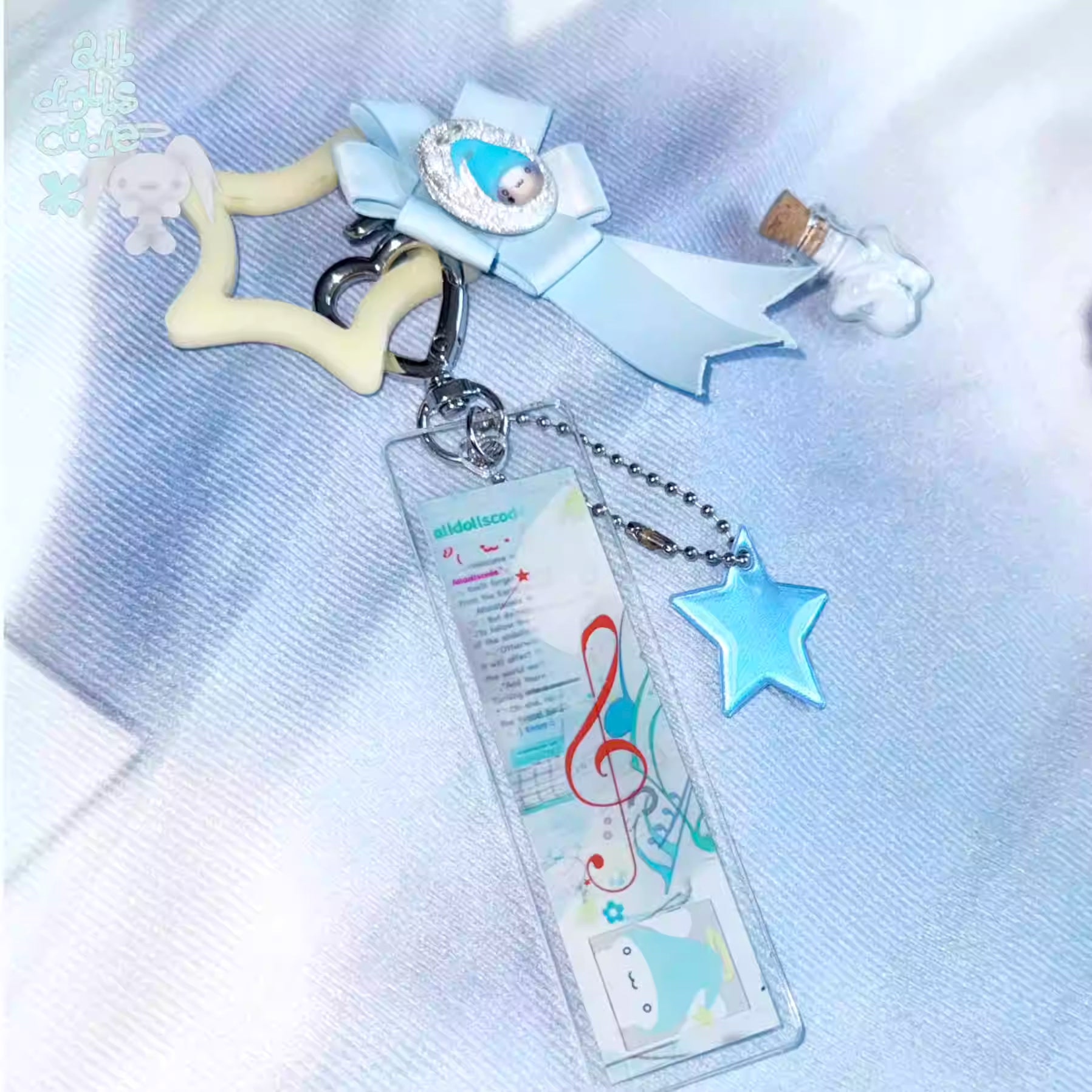 alldollscode Star Angel Keychain