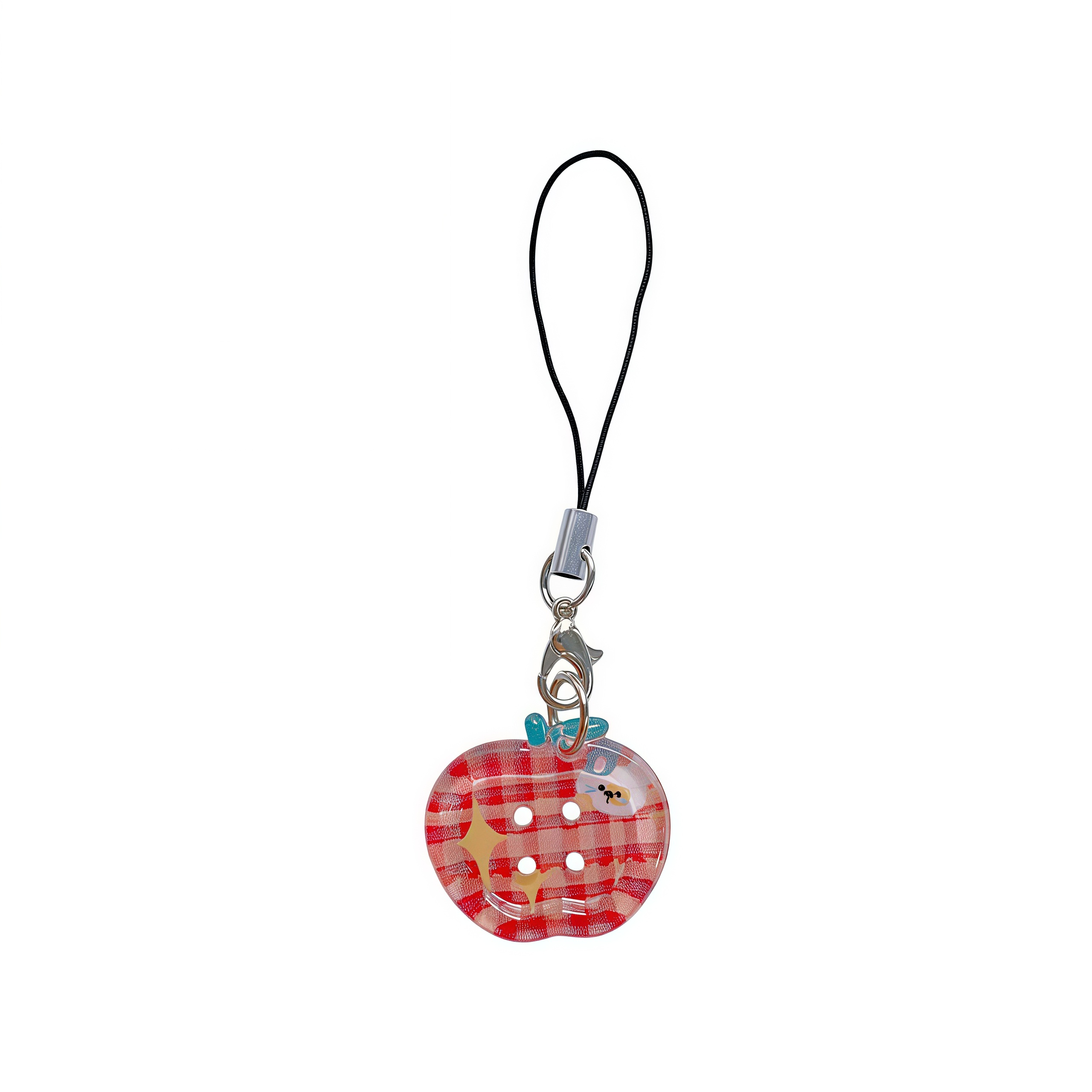WakaWaka Apple Buttons Keychain