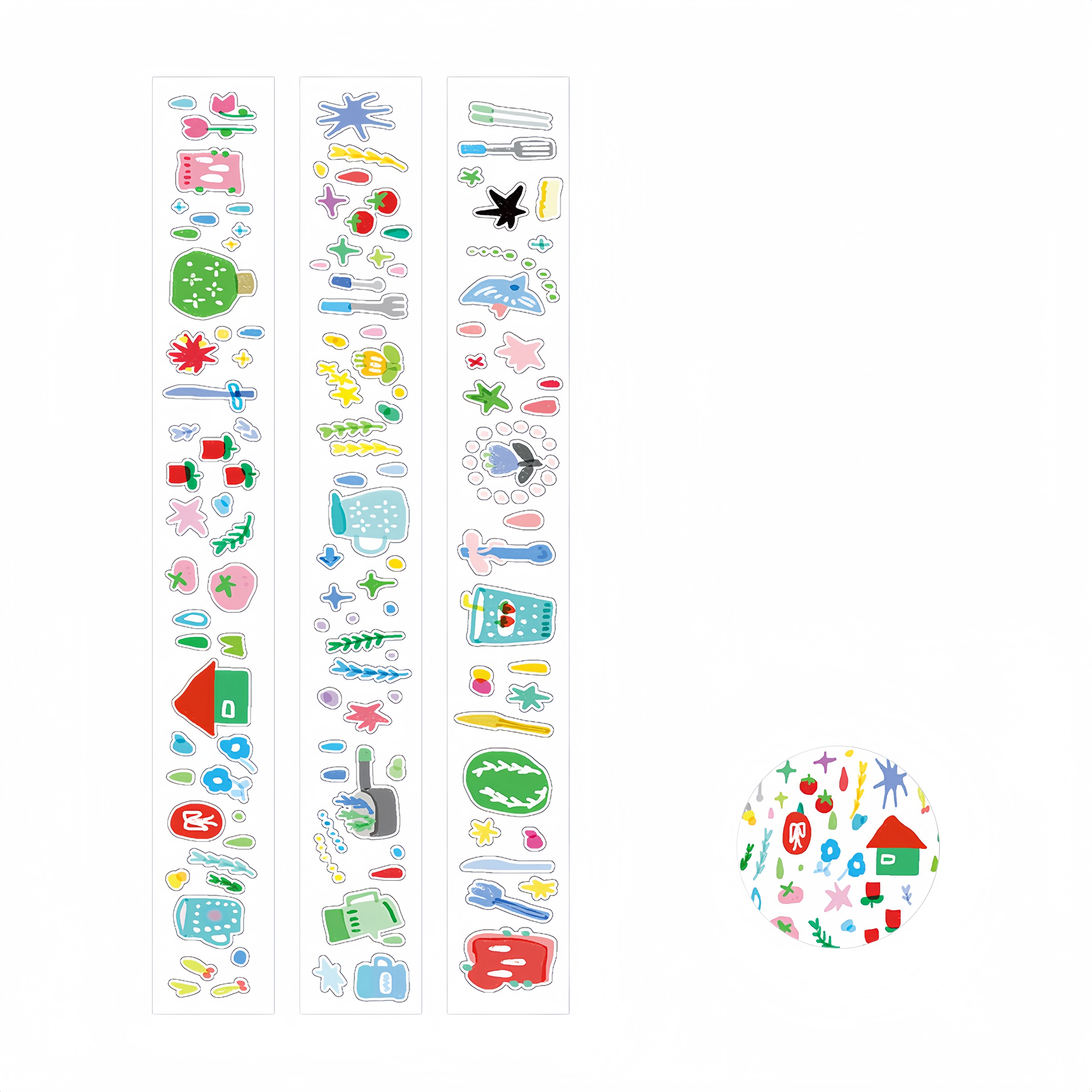 WakaWaka Summer Memo Sticker Washi Tape