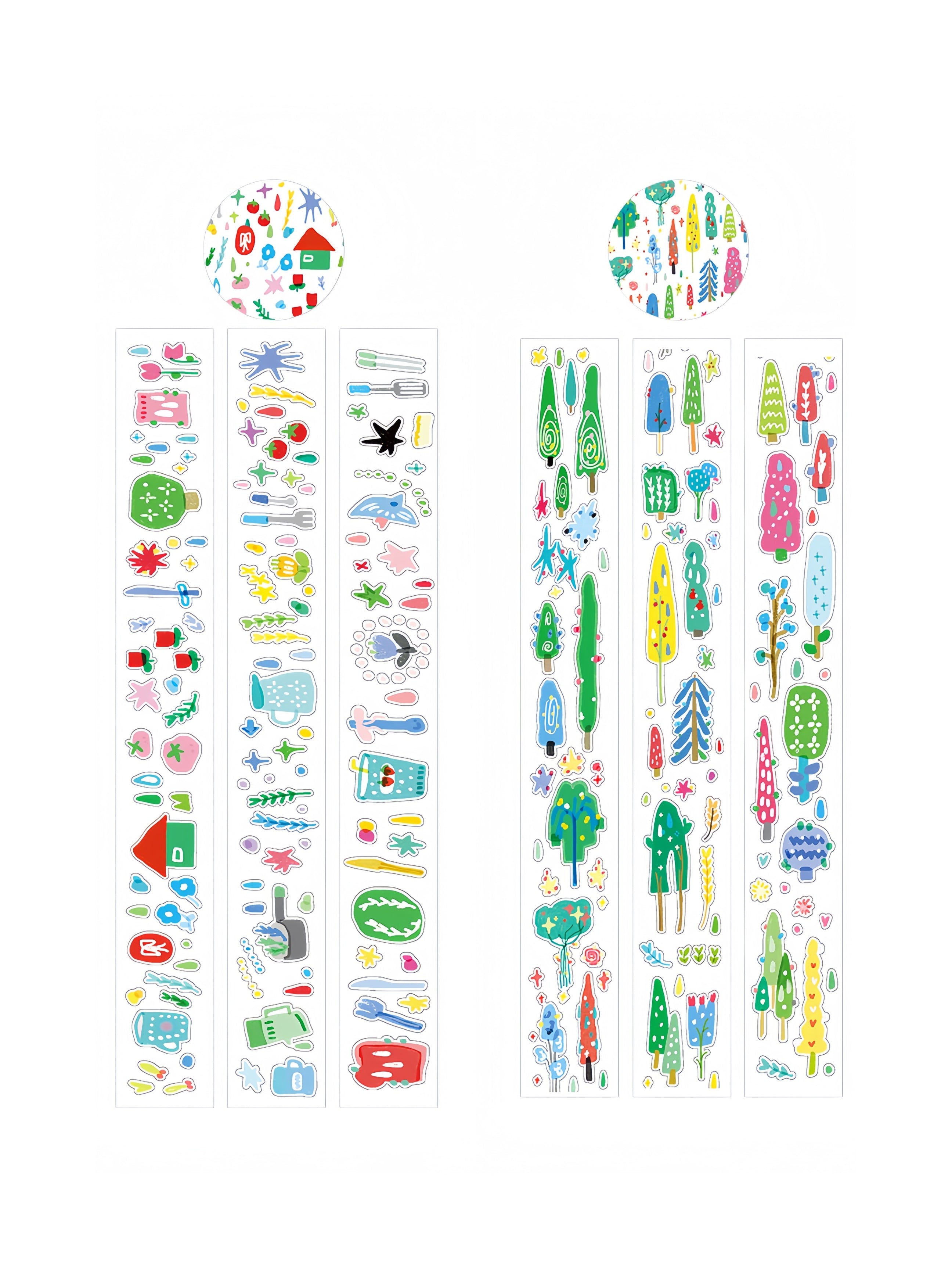 WakaWaka Summer Memo Sticker Washi Tape