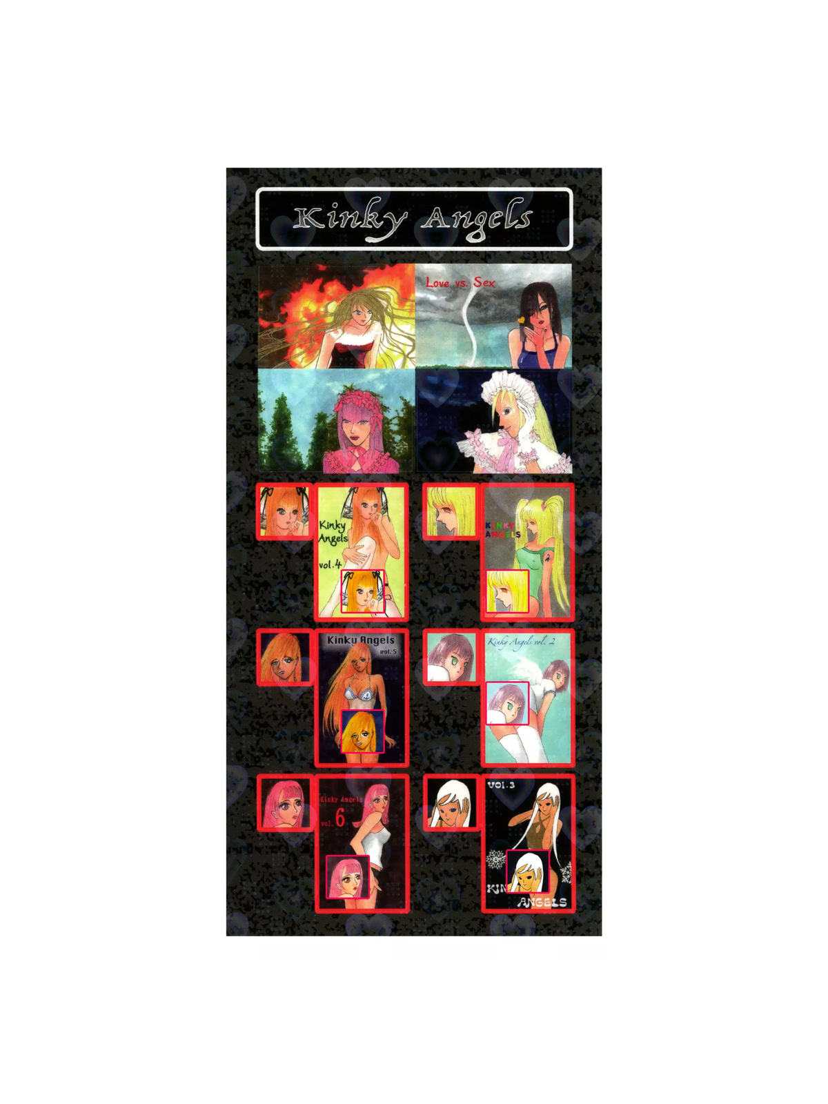 Niptong Kinky Angels Stickers