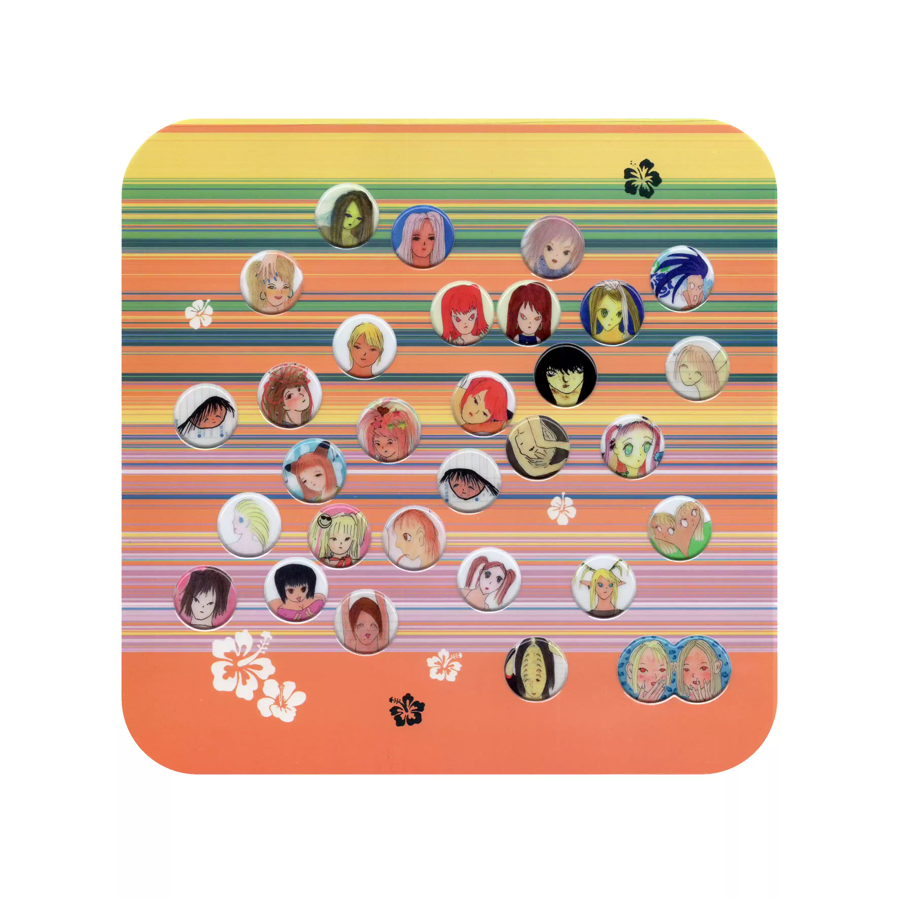 Niptong Round Face 3D Stickers