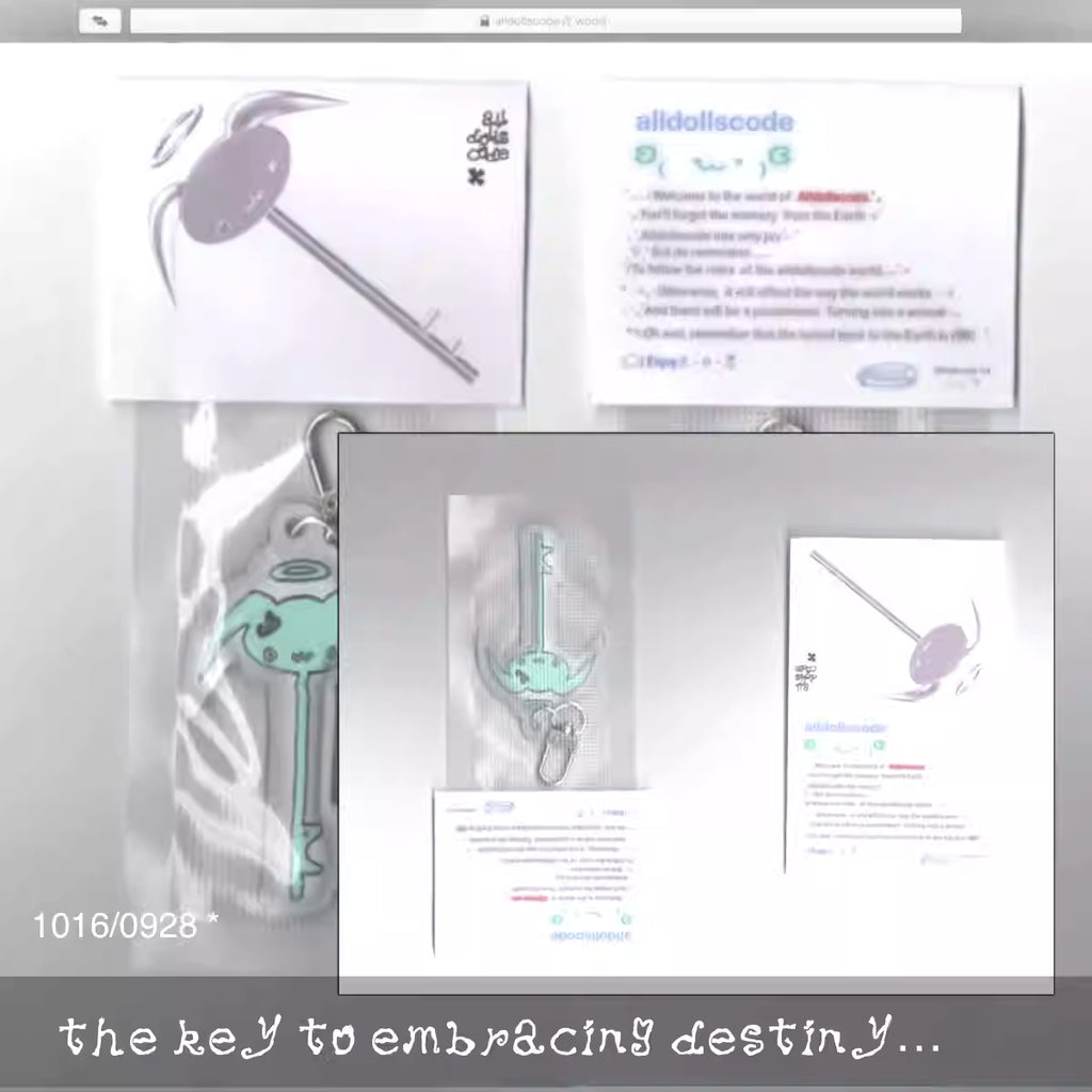 alldollscode Soft Key Keychain
