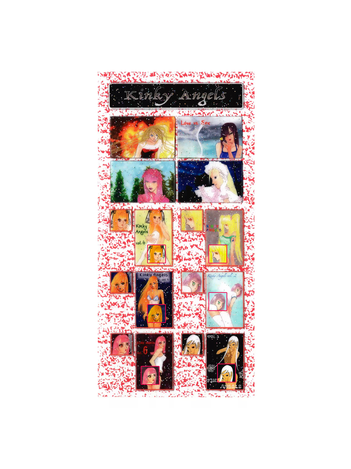 Niptong Kinky Angels Stickers