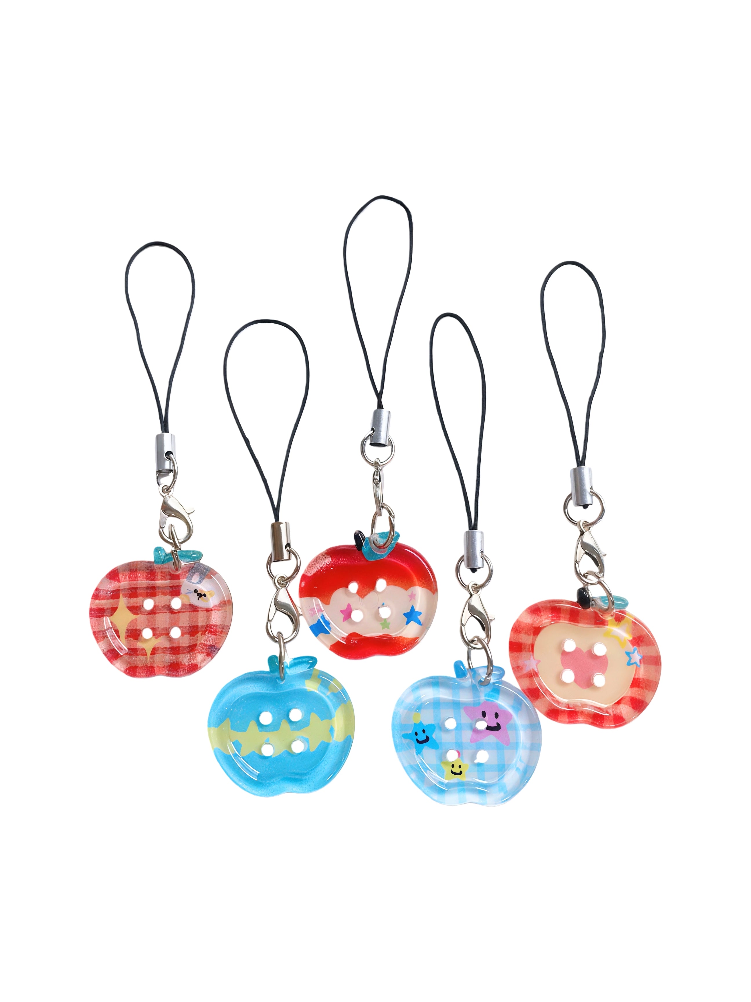 WakaWaka Apple Buttons Keychain
