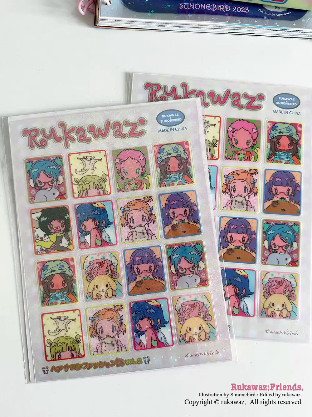 Rukawaz x Sunonebird Friends Sticker