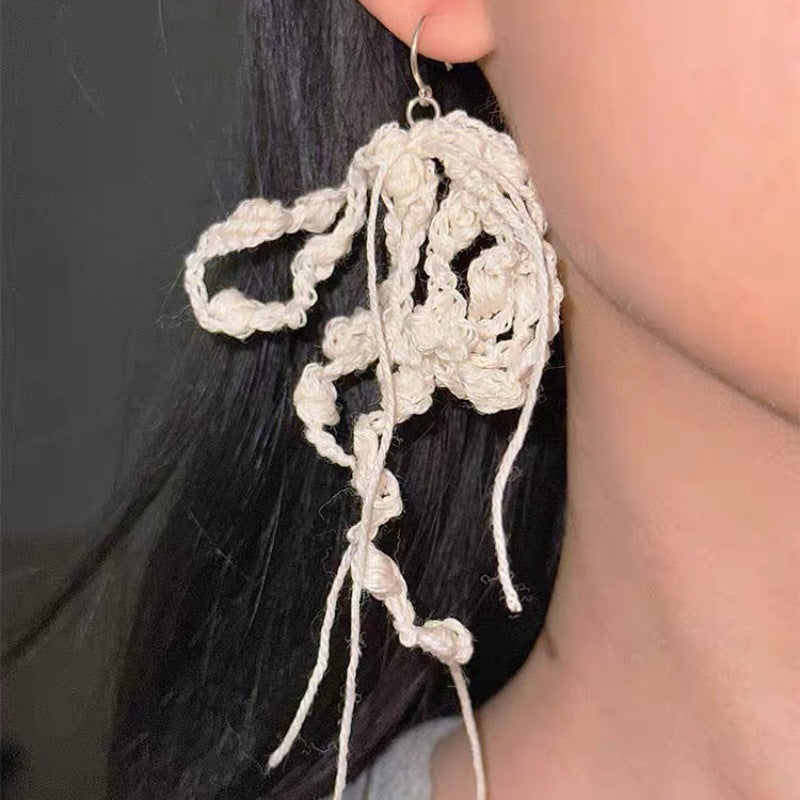 Lace Knotted Flow Earrings