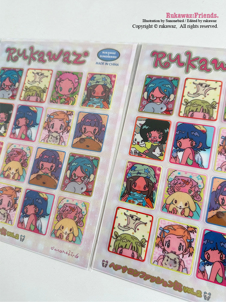 Rukawaz x Sunonebird Friends Sticker