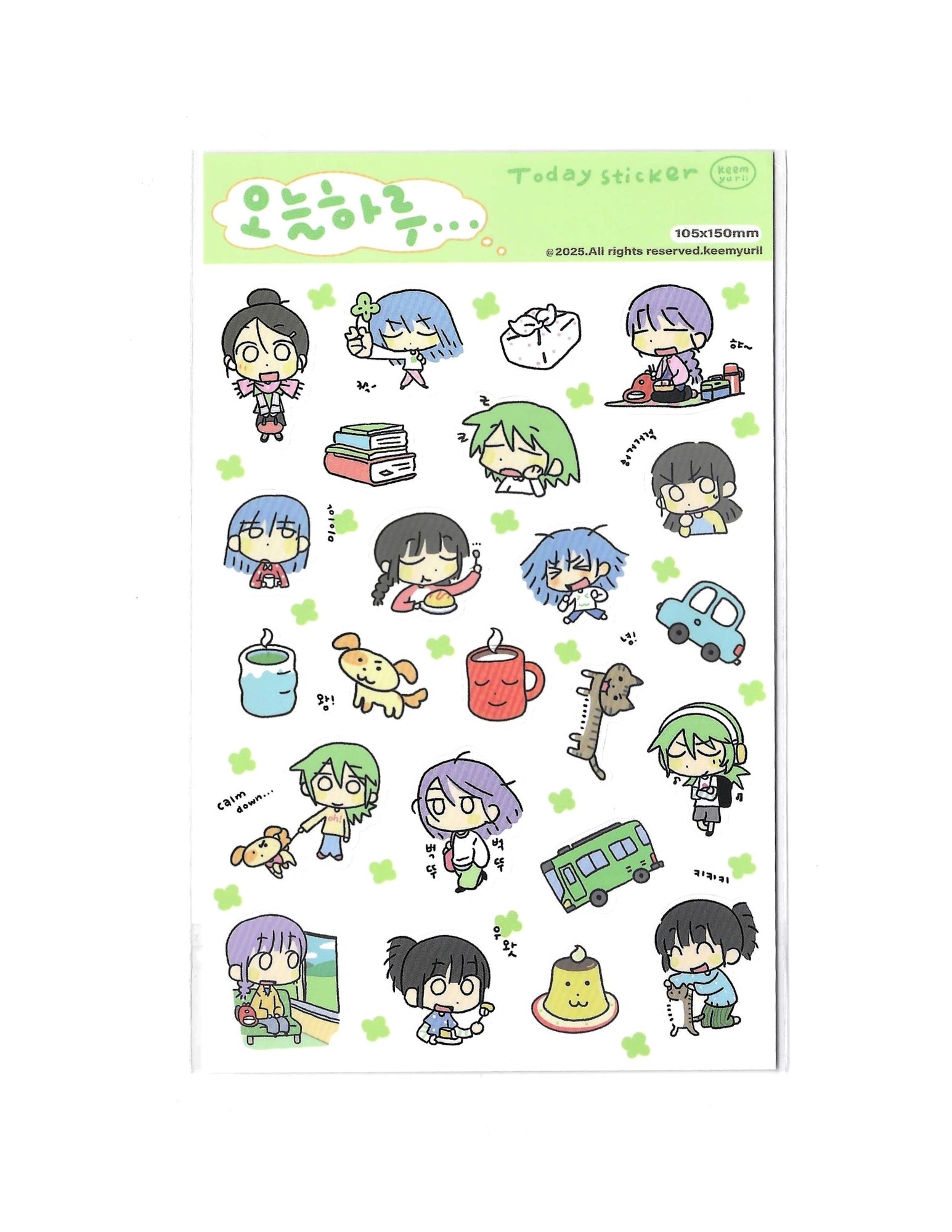 keemyurii Everyday Life Sticker Sheet Collection