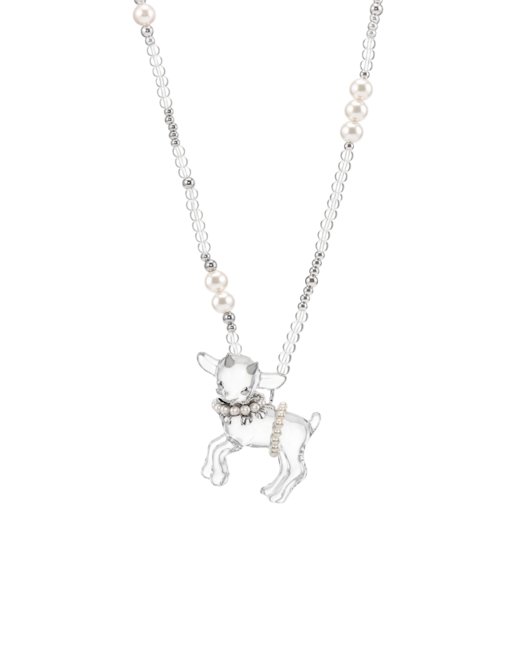 SUMIYAKI  Pearl Spirit Lamb Necklace