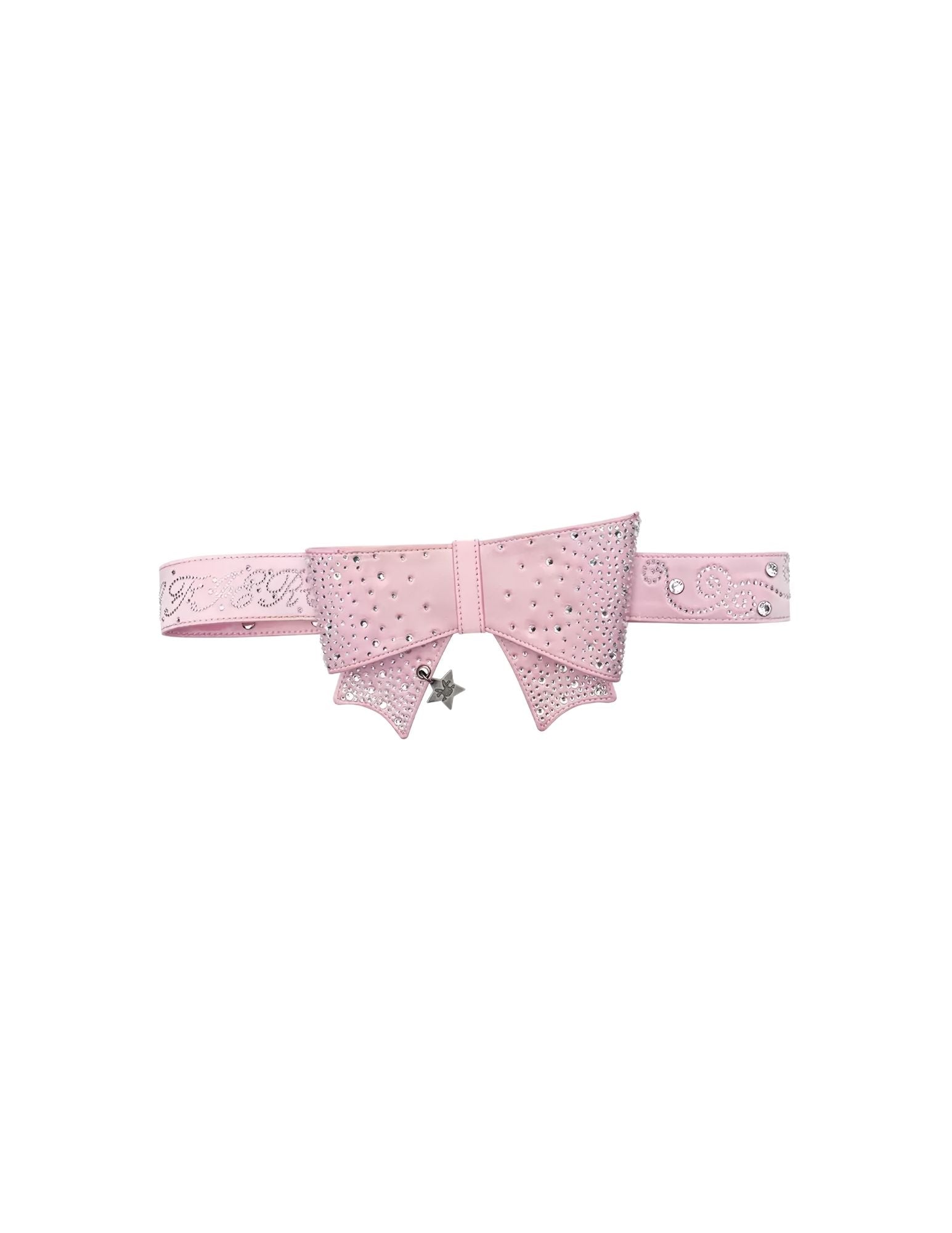 CFIERCE Rhinestone Bow Stud Belt